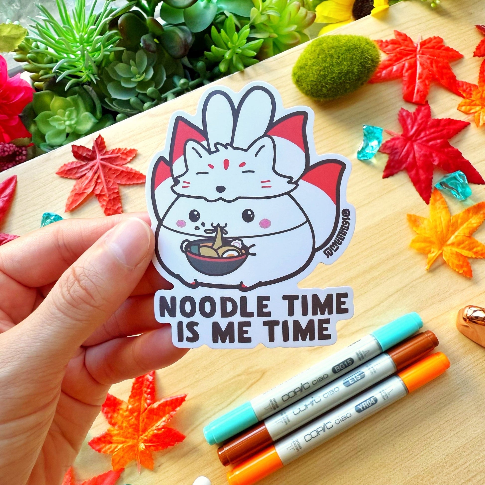 Vinyl Sticker - Noodle Time is Me Time - SumLilThings