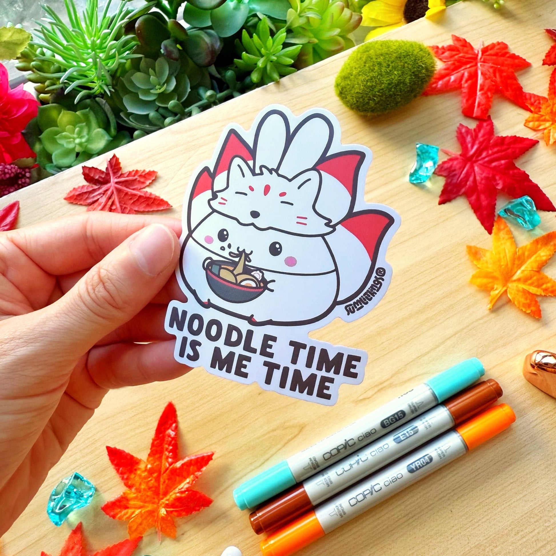 Vinyl Sticker - Noodle Time is Me Time - SumLilThings