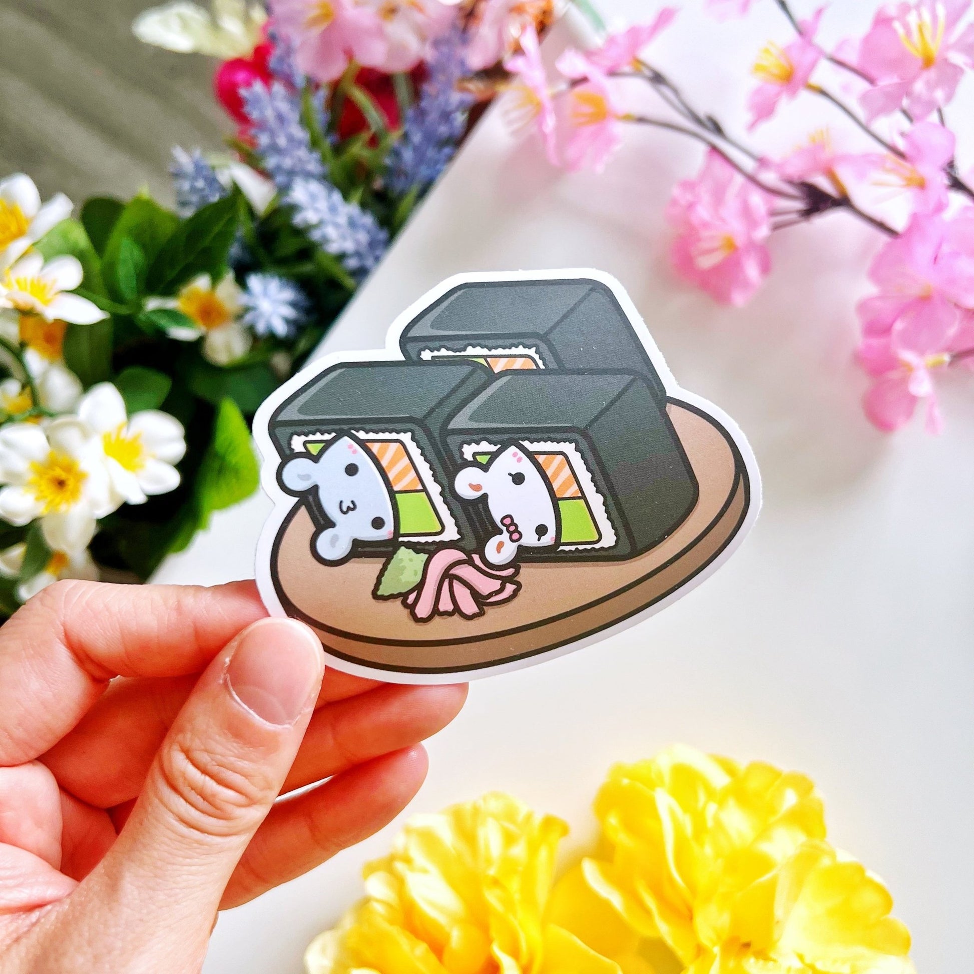 Vinyl Sticker - Oatmeal & Cinnamon Roll - SumLilThings