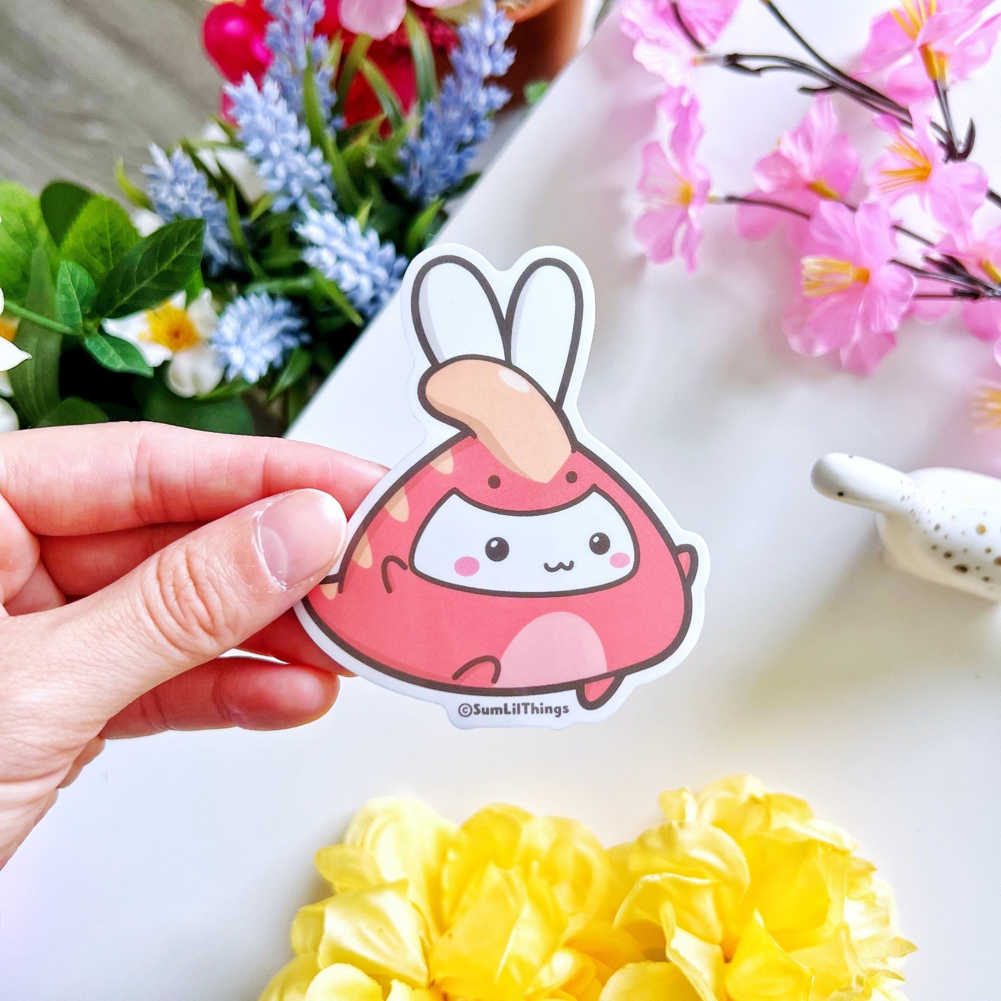 Vinyl Sticker - Parasaurolophus (Transparent) - SumLilThings