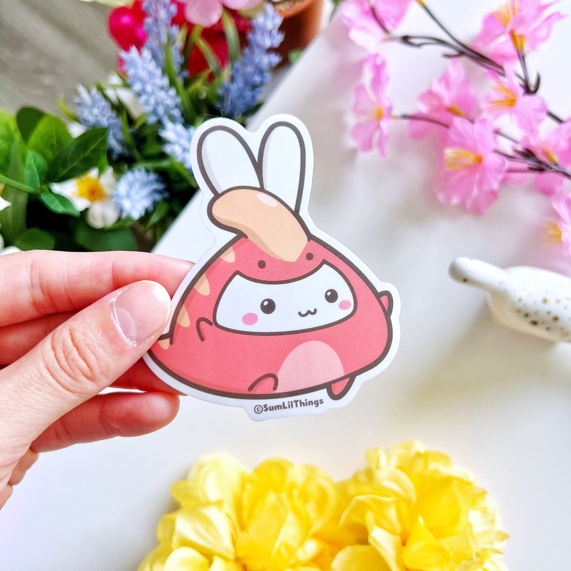 Vinyl Sticker - Parasaurolophus (Transparent) - SumLilThings