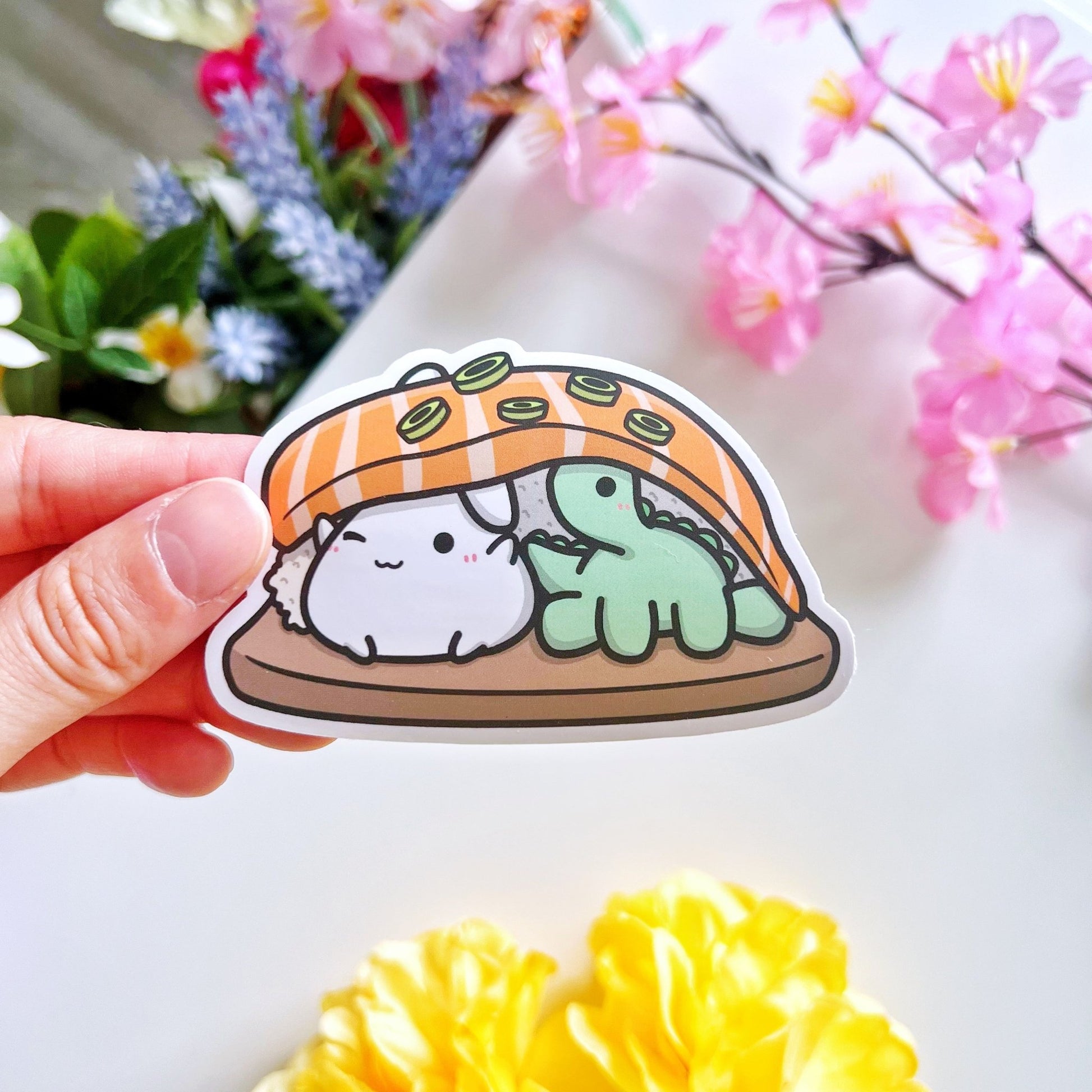 Vinyl Sticker - Peeking Salmon - SumLilThings
