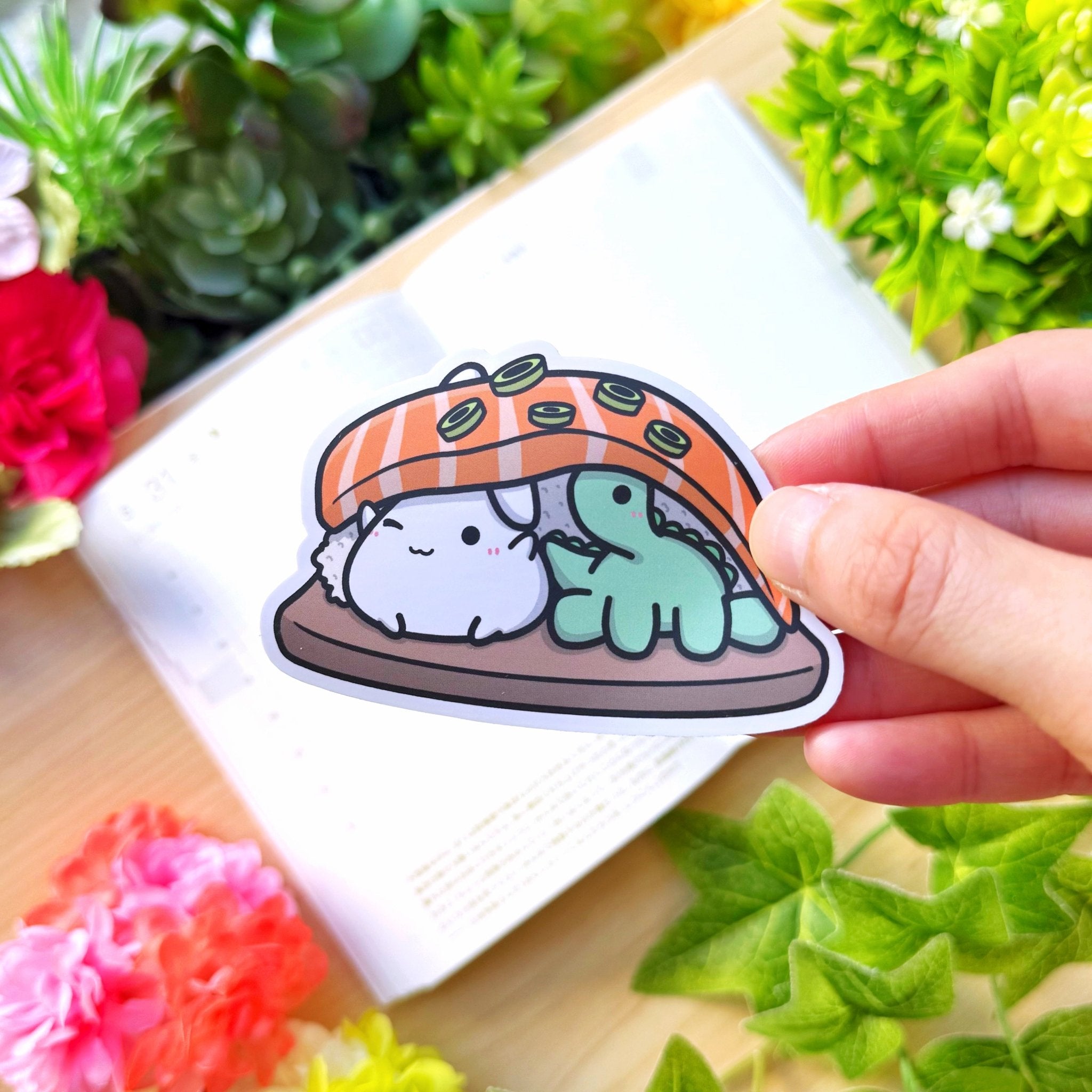 Vinyl Sticker - Peeking Salmon - SumLilThings