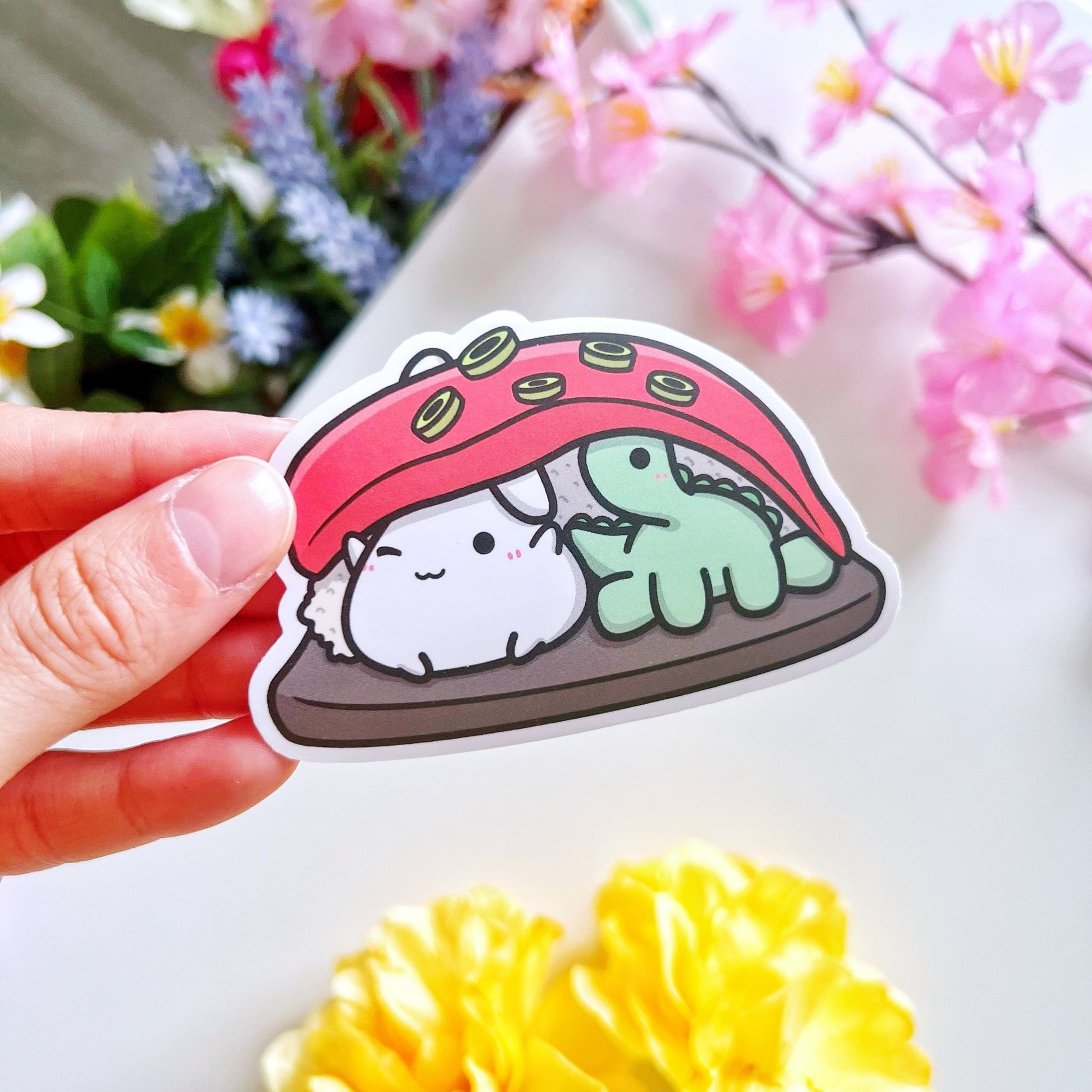 Vinyl Sticker - Peeking Tuna - SumLilThings