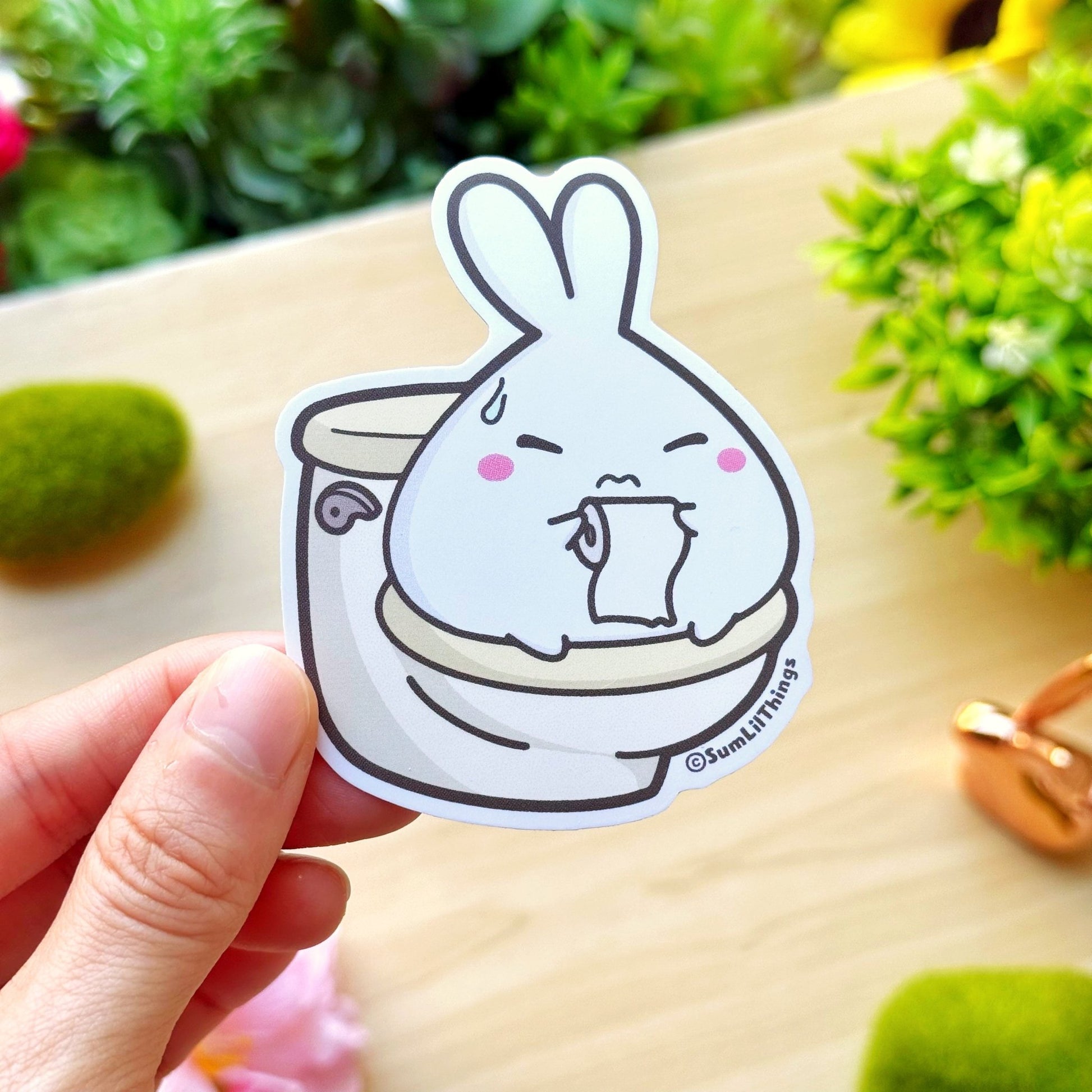 Vinyl Sticker - Pooping - SumLilThings