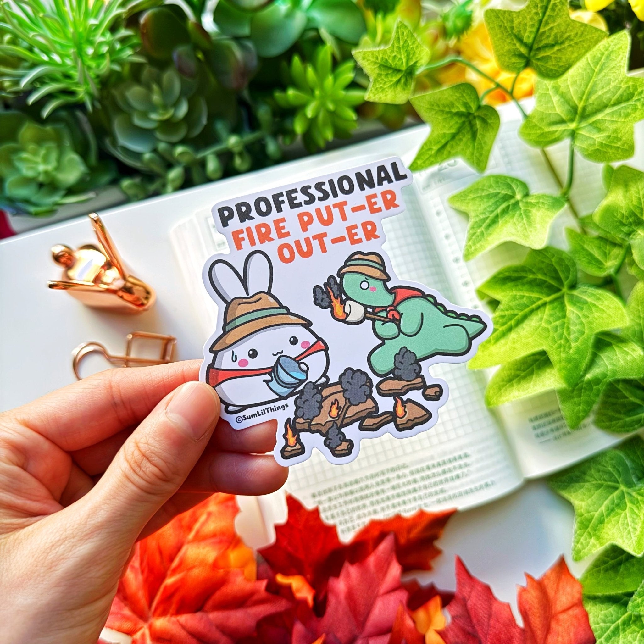 Vinyl Sticker - Professional Fire Put - er Out - er - SumLilThings