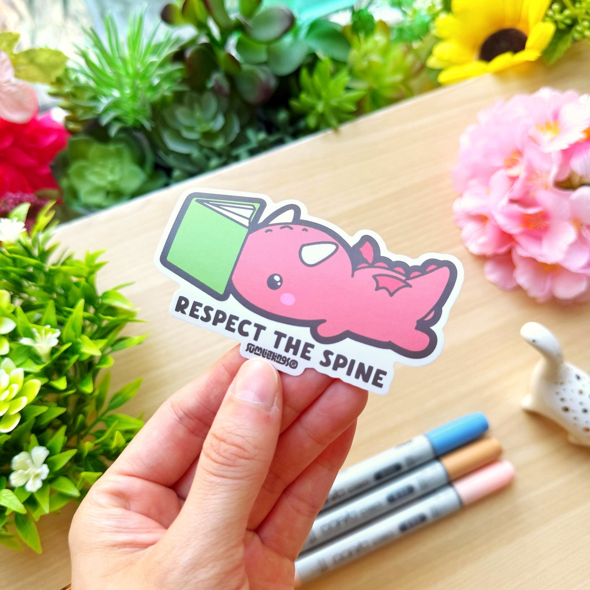 Vinyl Sticker - Respect the Spine - SumLilThings