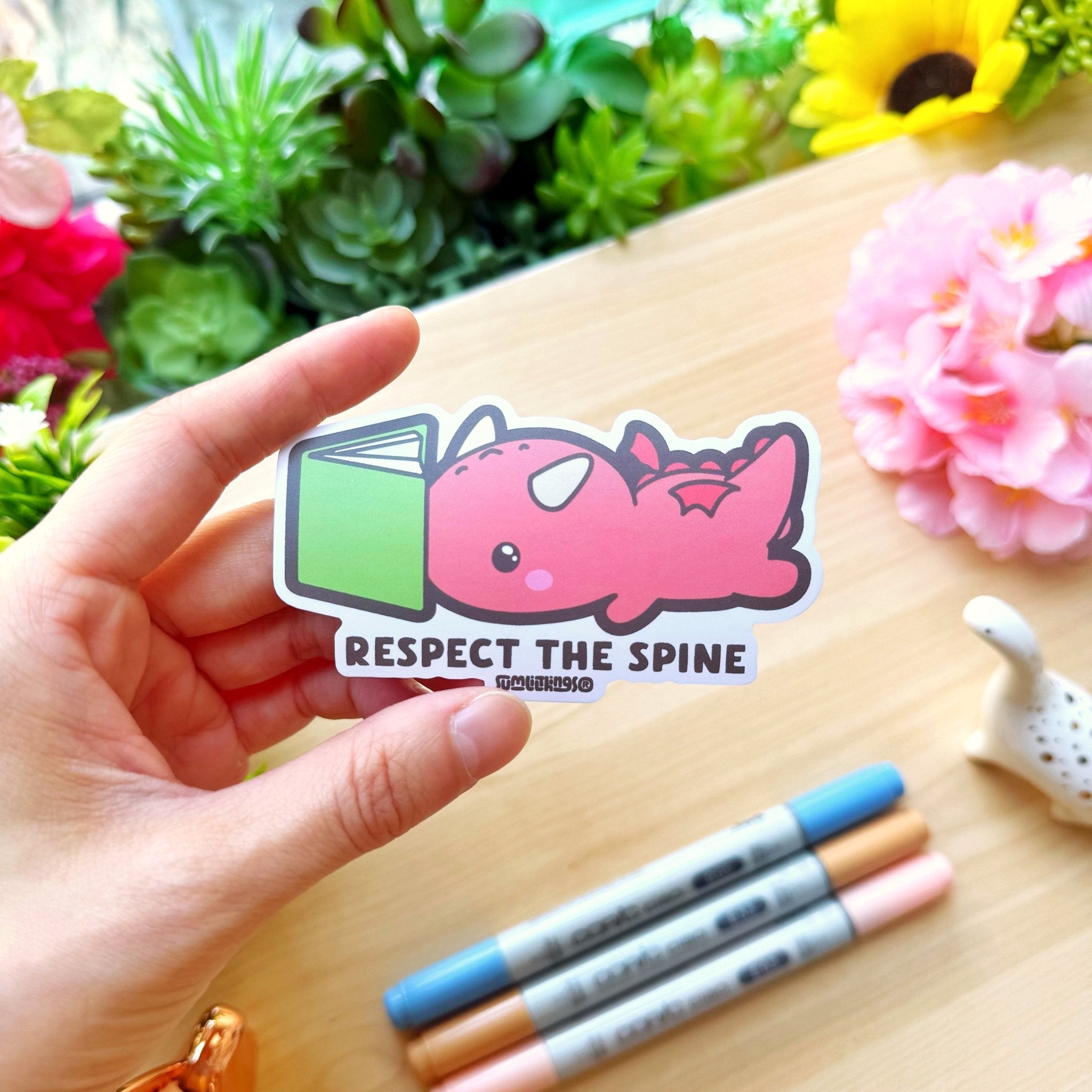 Vinyl Sticker - Respect the Spine - SumLilThings
