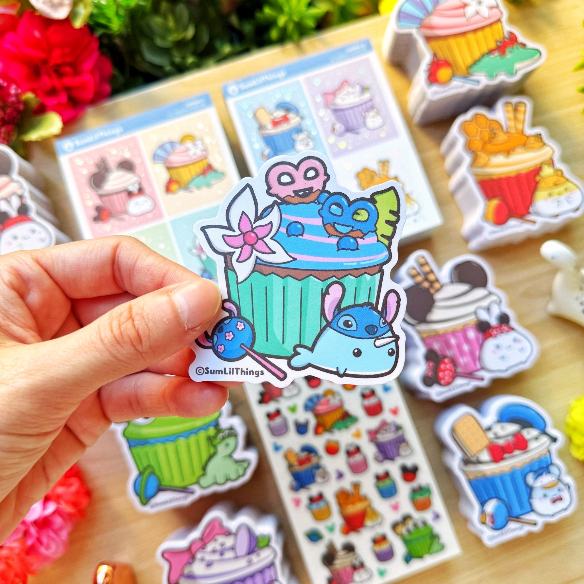 Vinyl Sticker - Stitch Narnar Cupcake - SumLilThings