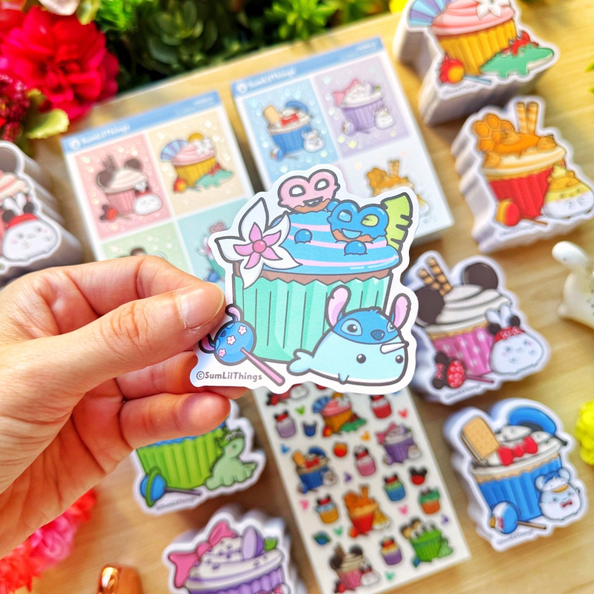 Vinyl Sticker - Stitch Narnar Cupcake - SumLilThings