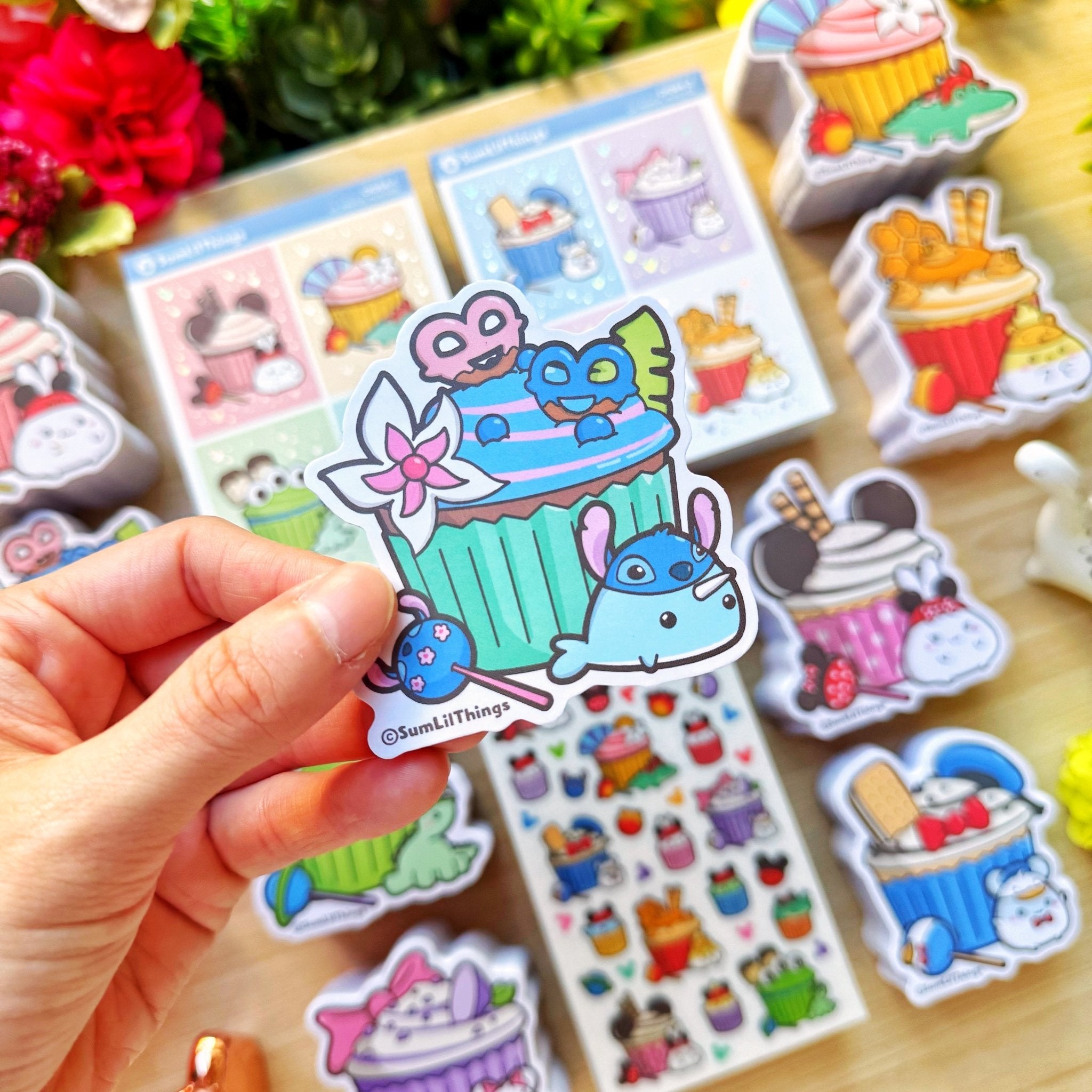 Vinyl Sticker - Stitch Narnar Cupcake - SumLilThings