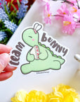 Vinyl Sticker - Team Bunny (Transparent) - SumLilThings