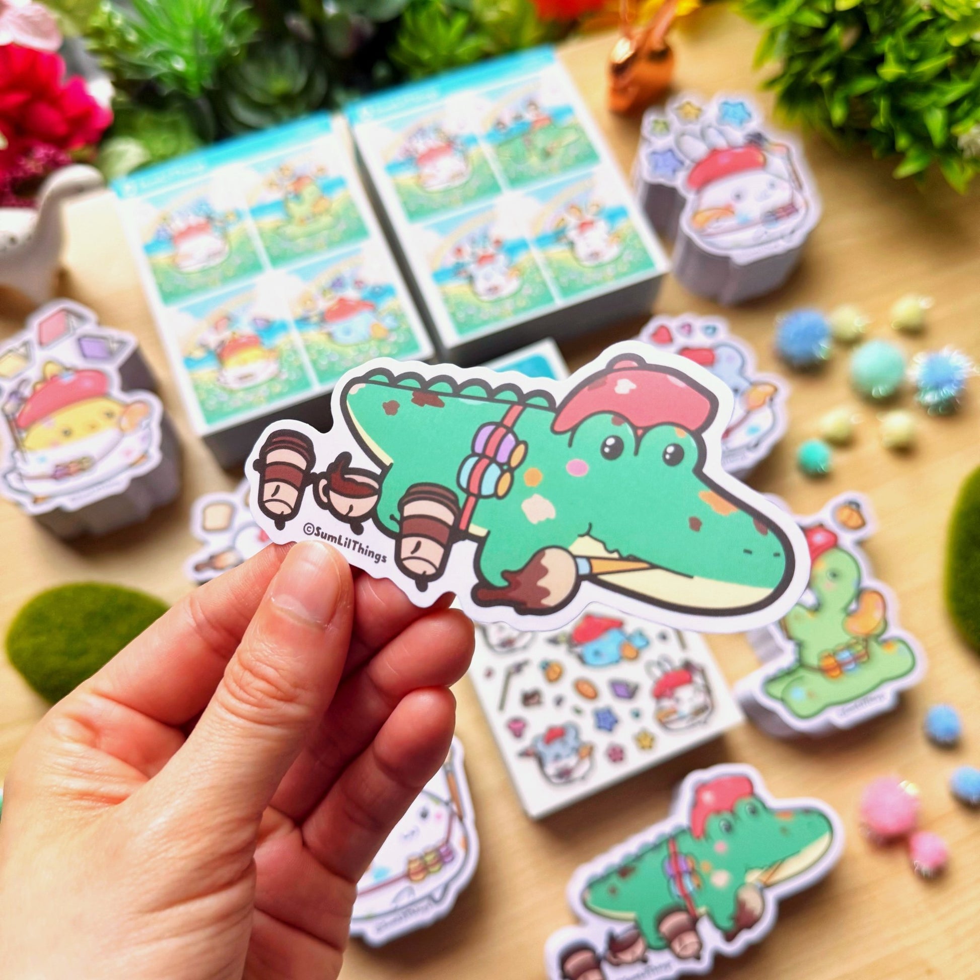 Vinyl Sticker - Toto the Artist (Coffee) - SumLilThings