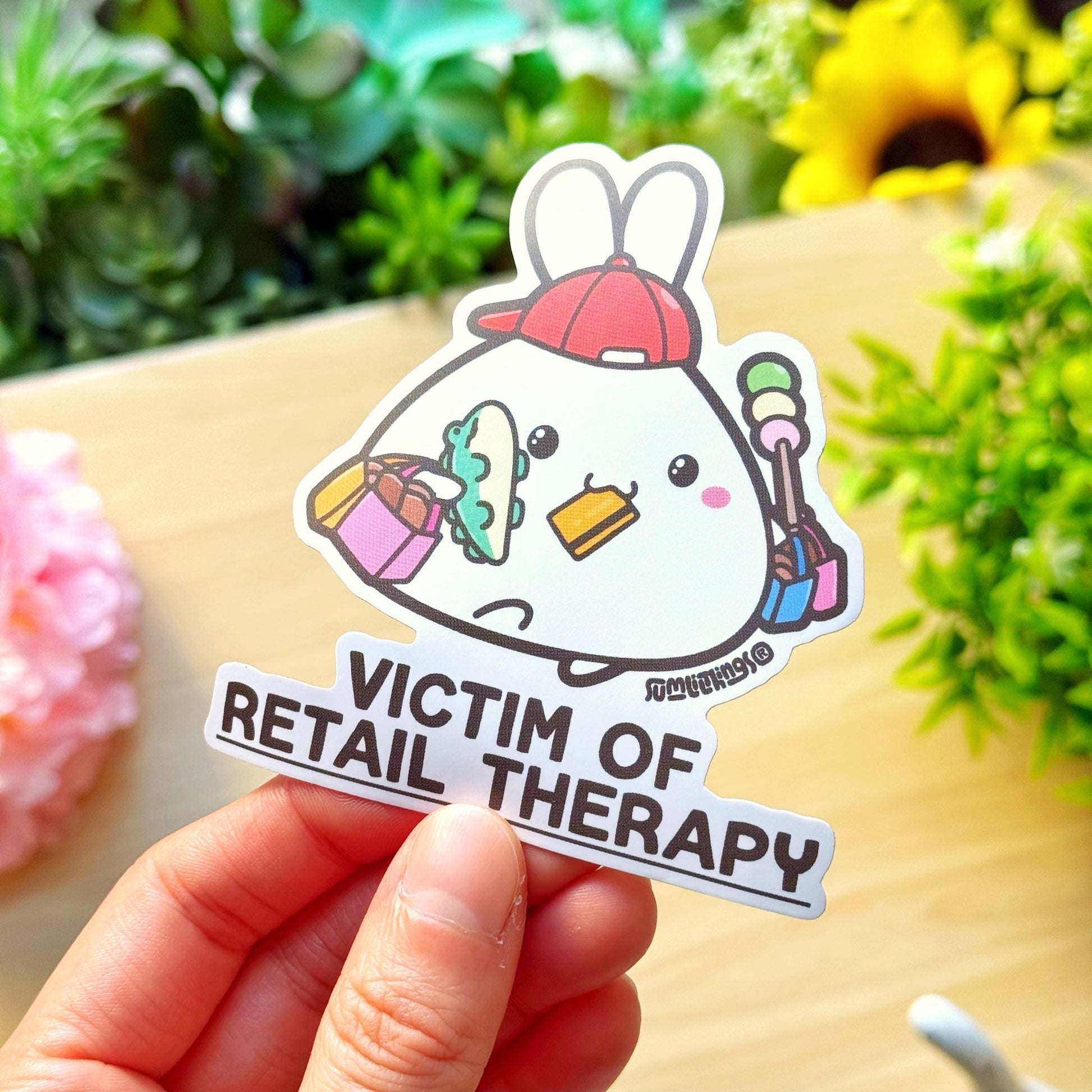 Vinyl Sticker - Victim of Retail Therapy - SumLilThings