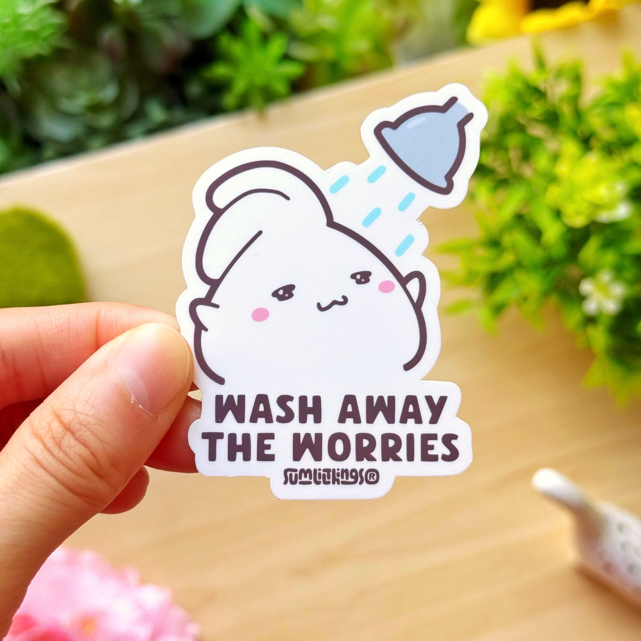 Vinyl Sticker - Wash Away The Worries - SumLilThings