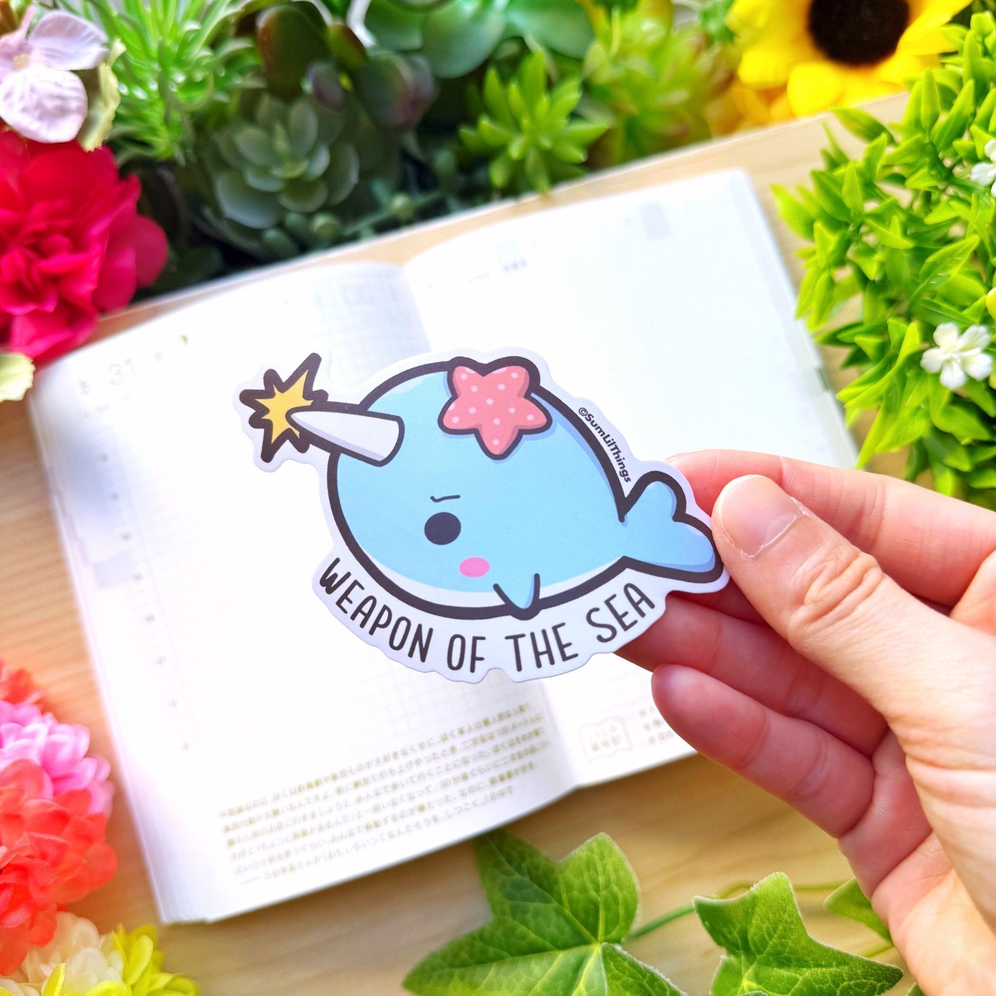 Vinyl Sticker - Weapon of the Sea (Narwhal) - SumLilThings