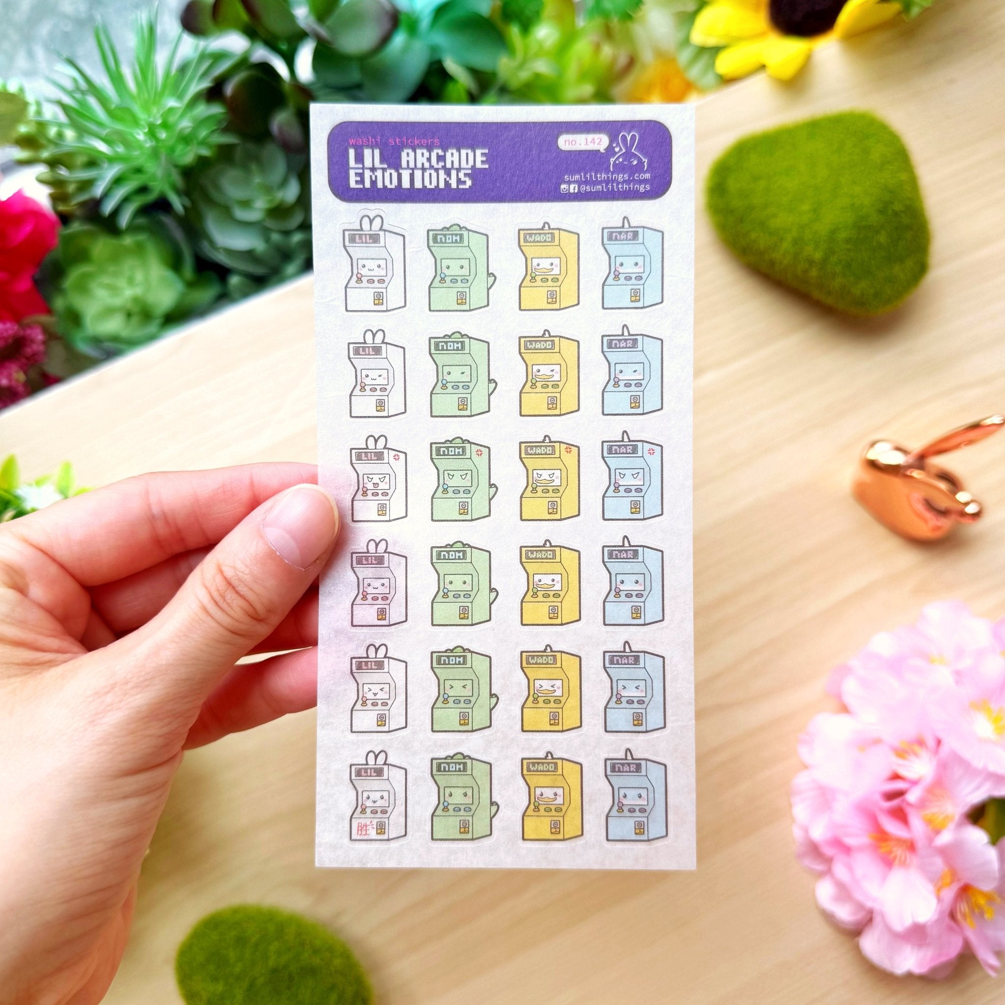 Washi Sticker - Lil' Arcade Emotions - SumLilThings