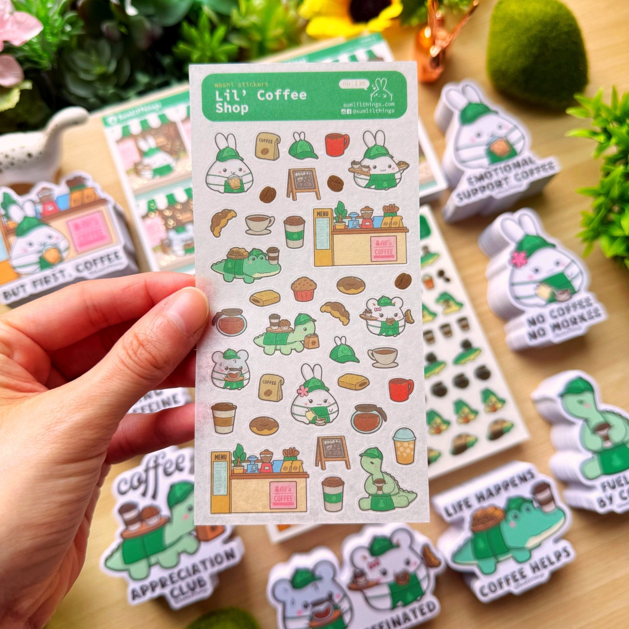 Washi Sticker - Lil' Coffee Shop - SumLilThings