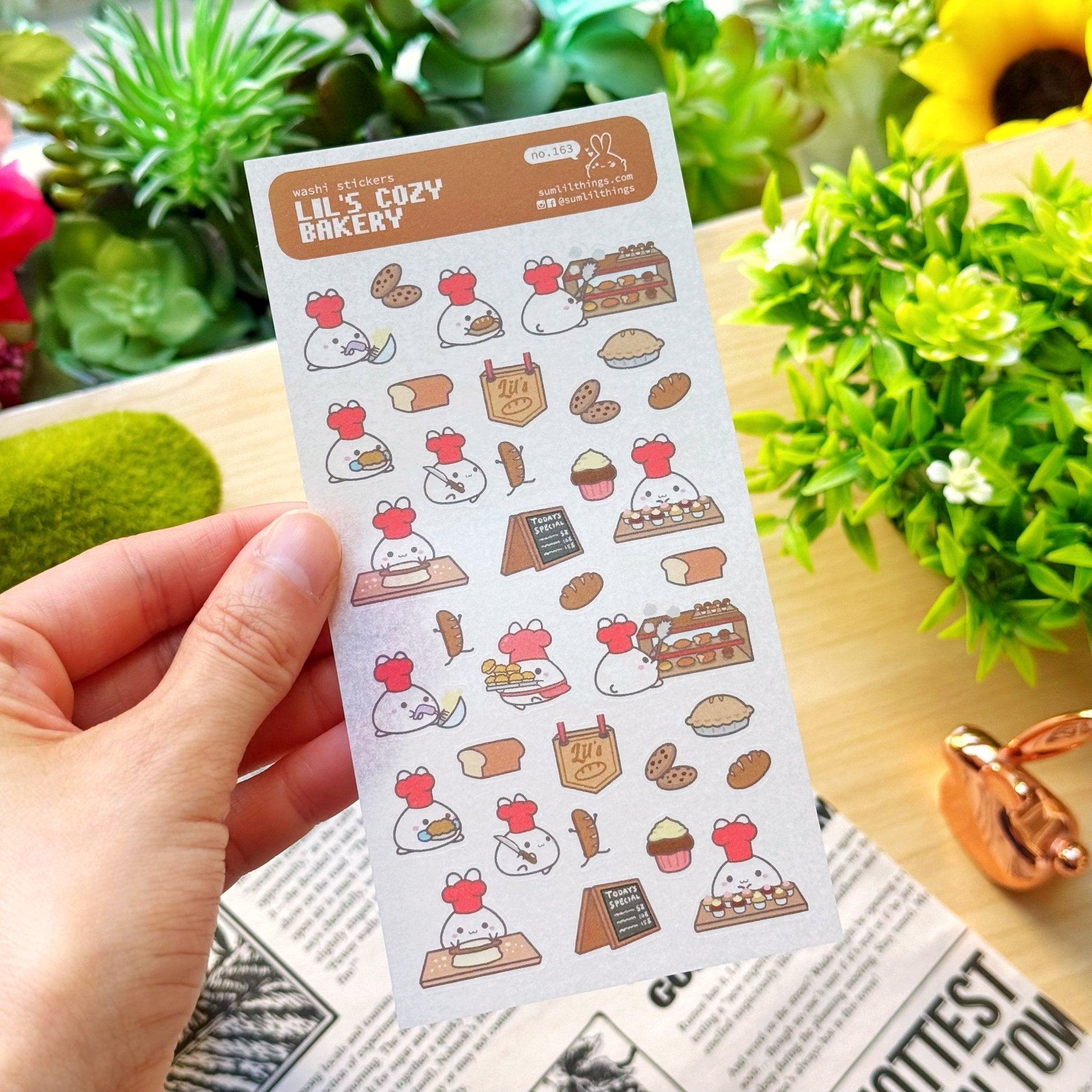 Washi Sticker - Lil' Cozy Bakery - SumLilThings