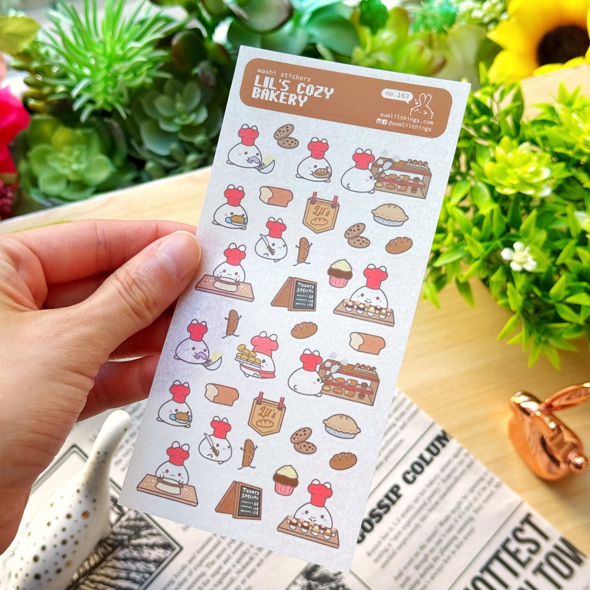 Washi Sticker - Lil' Cozy Bakery - SumLilThings