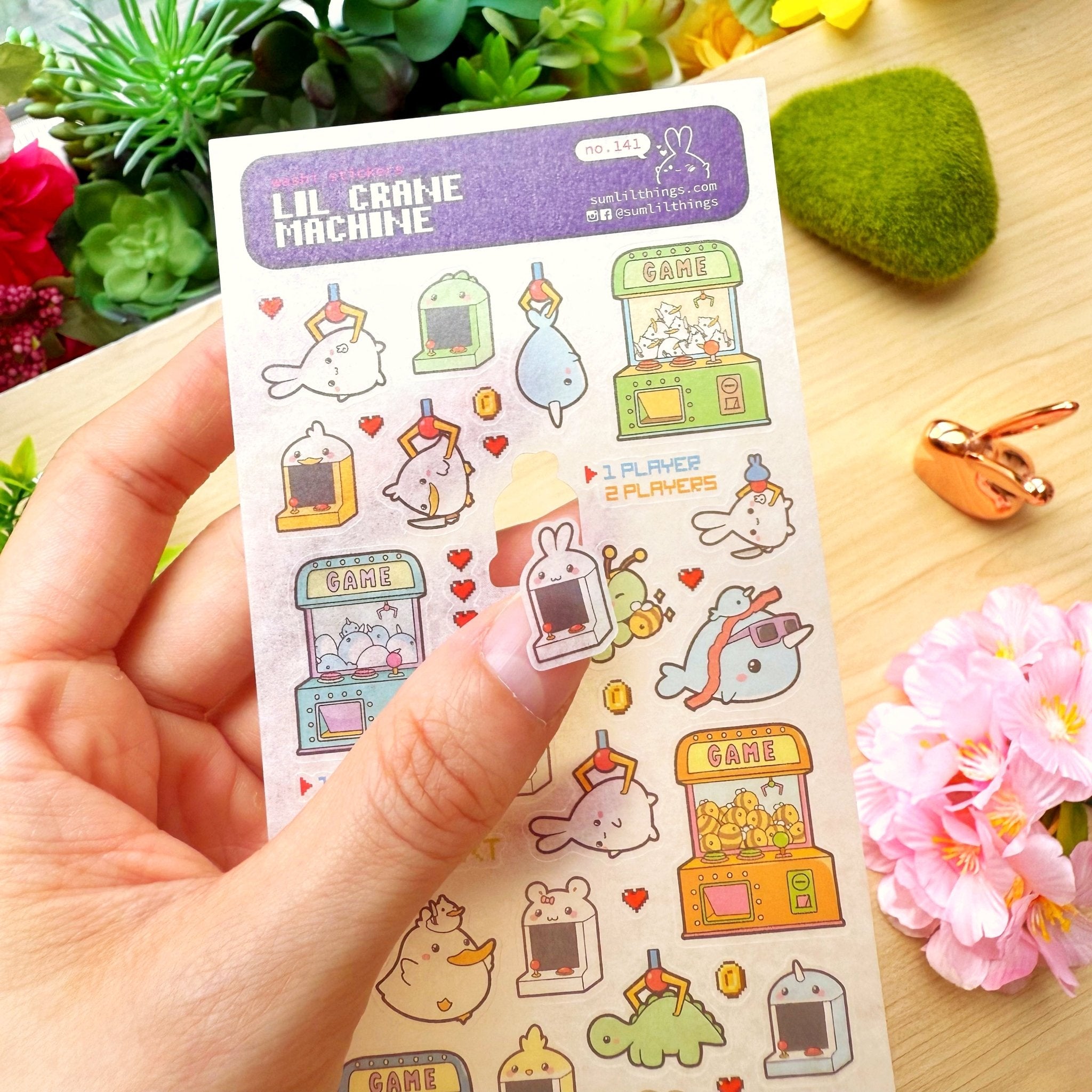 Washi Sticker - Lil' Crane Machine - SumLilThings