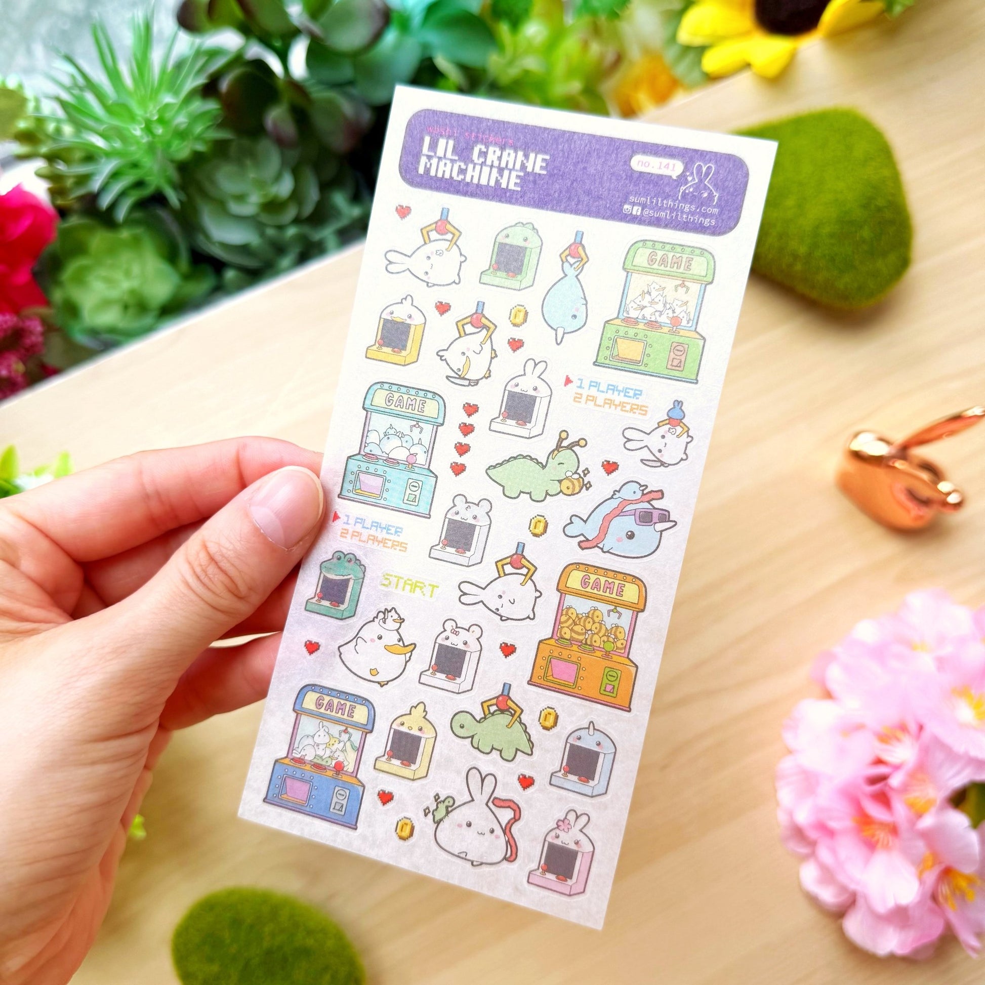Washi Sticker - Lil' Crane Machine - SumLilThings