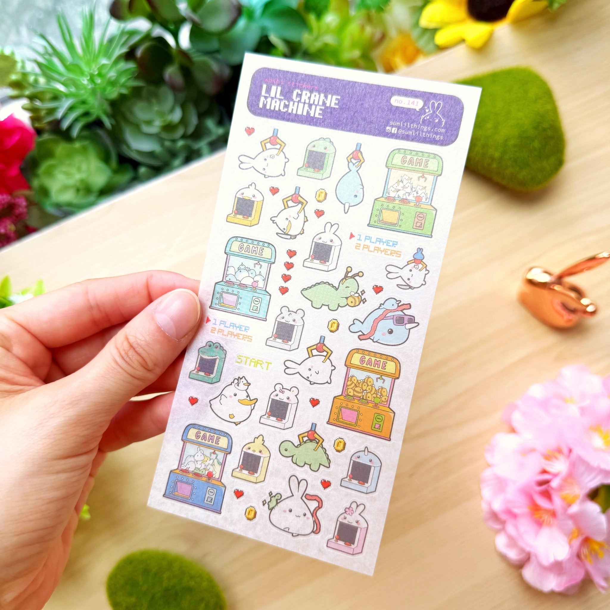 Washi Sticker - Lil' Crane Machine - SumLilThings