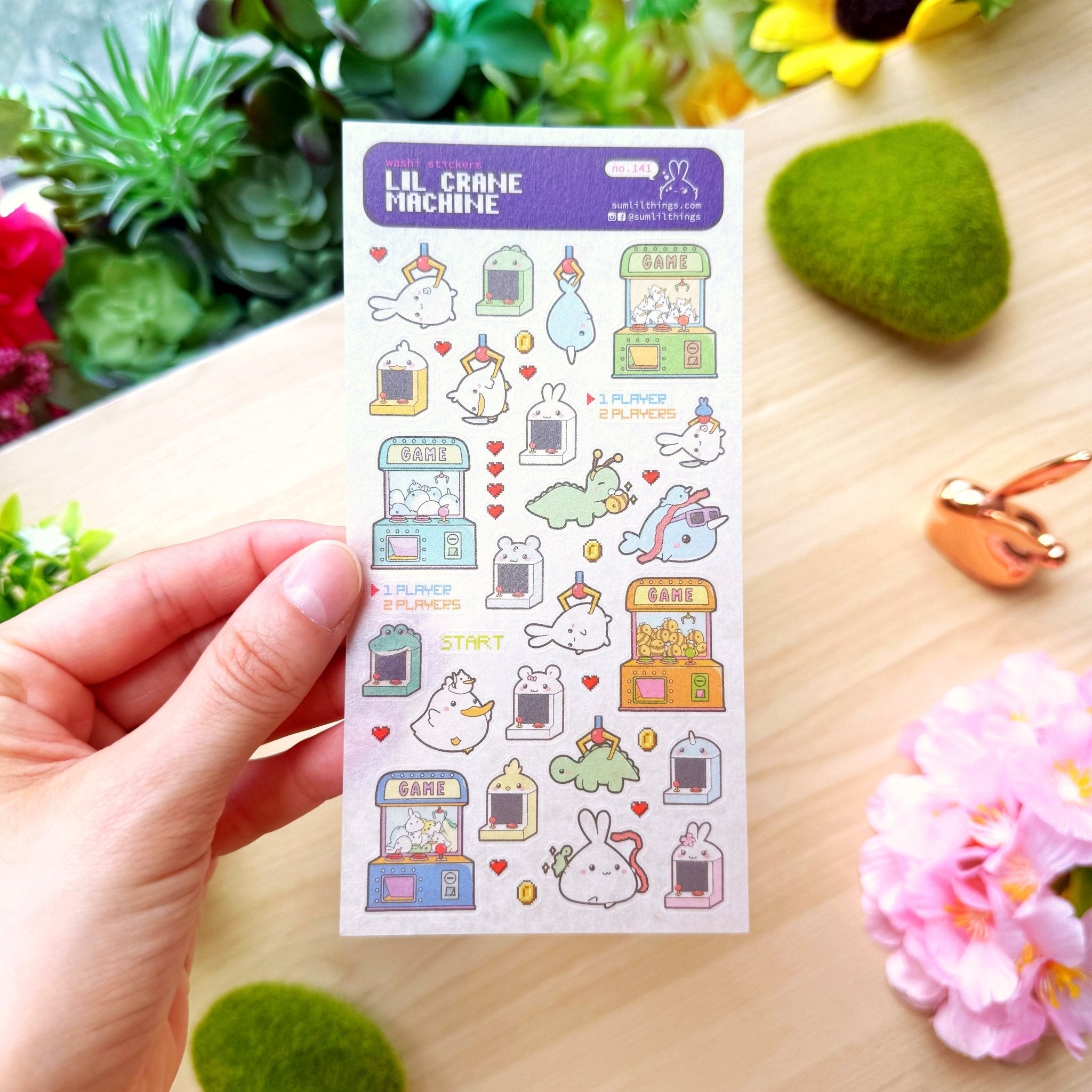 Washi Sticker - Lil' Crane Machine - SumLilThings