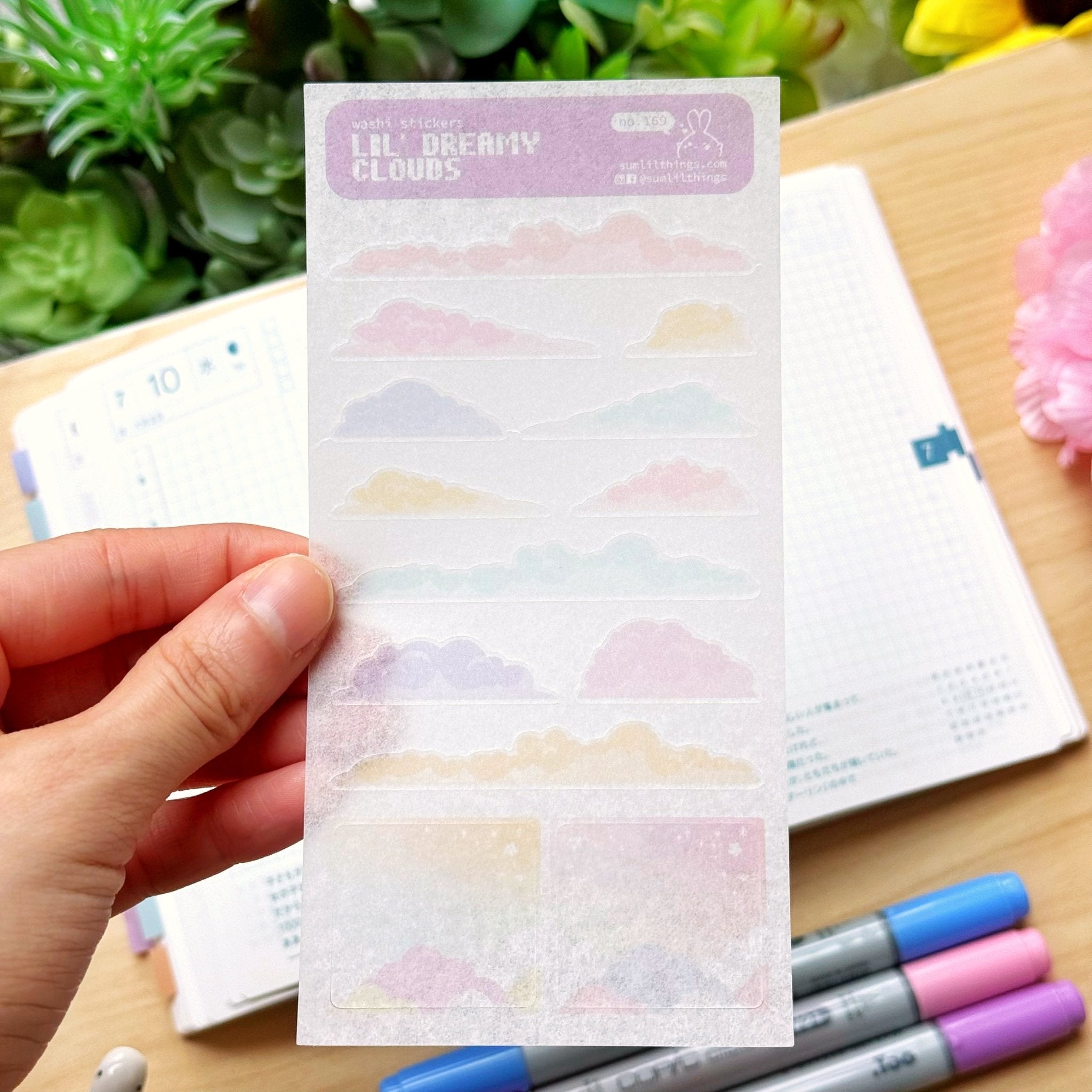 Washi Sticker - Lil' Dreamy Clouds - SumLilThings