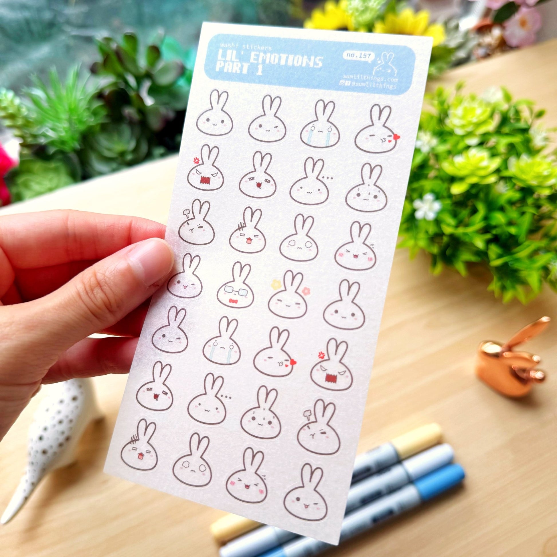 Washi Sticker - Lil' Emotions Part 1 - SumLilThings