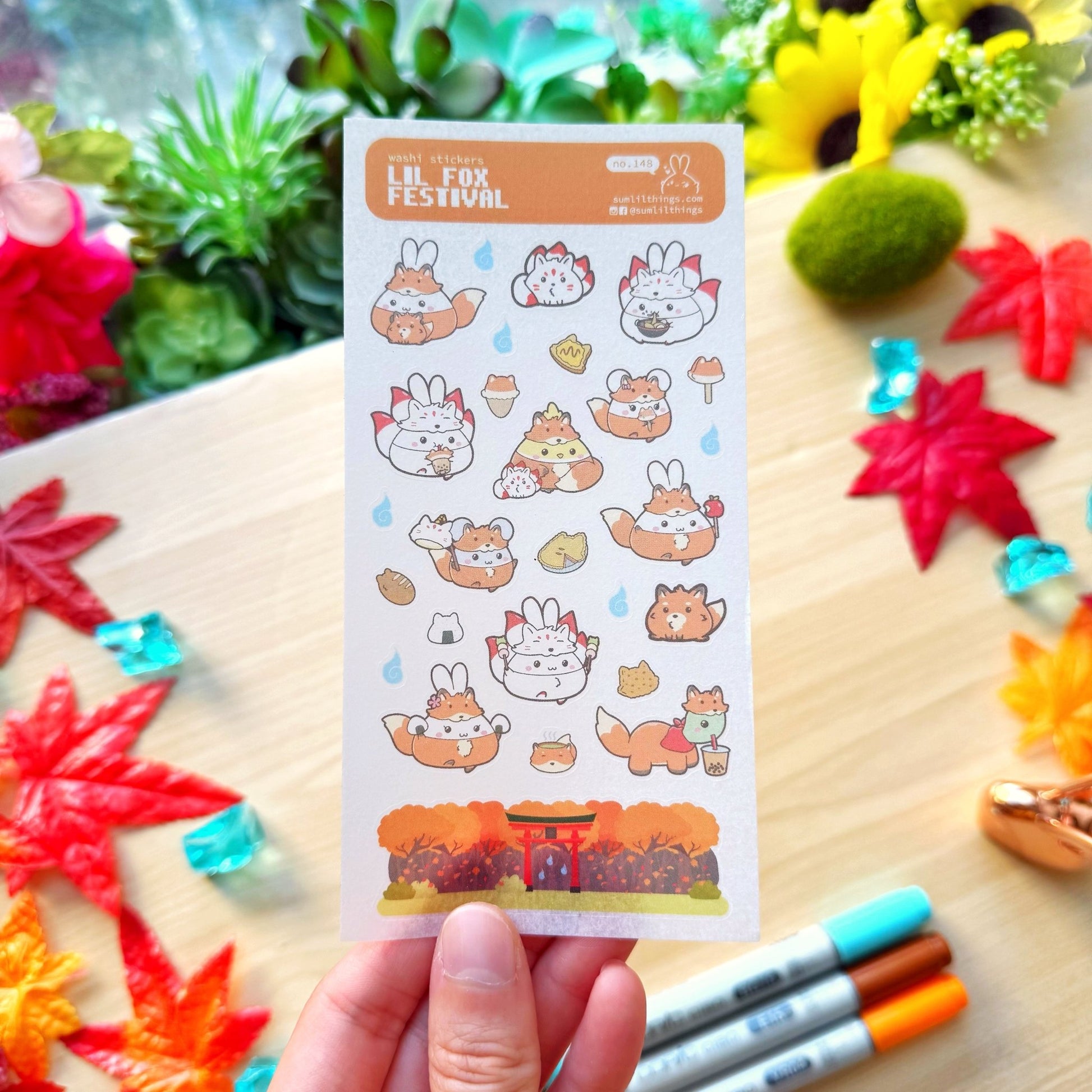 Washi Sticker - Lil' Fox Festival - SumLilThings