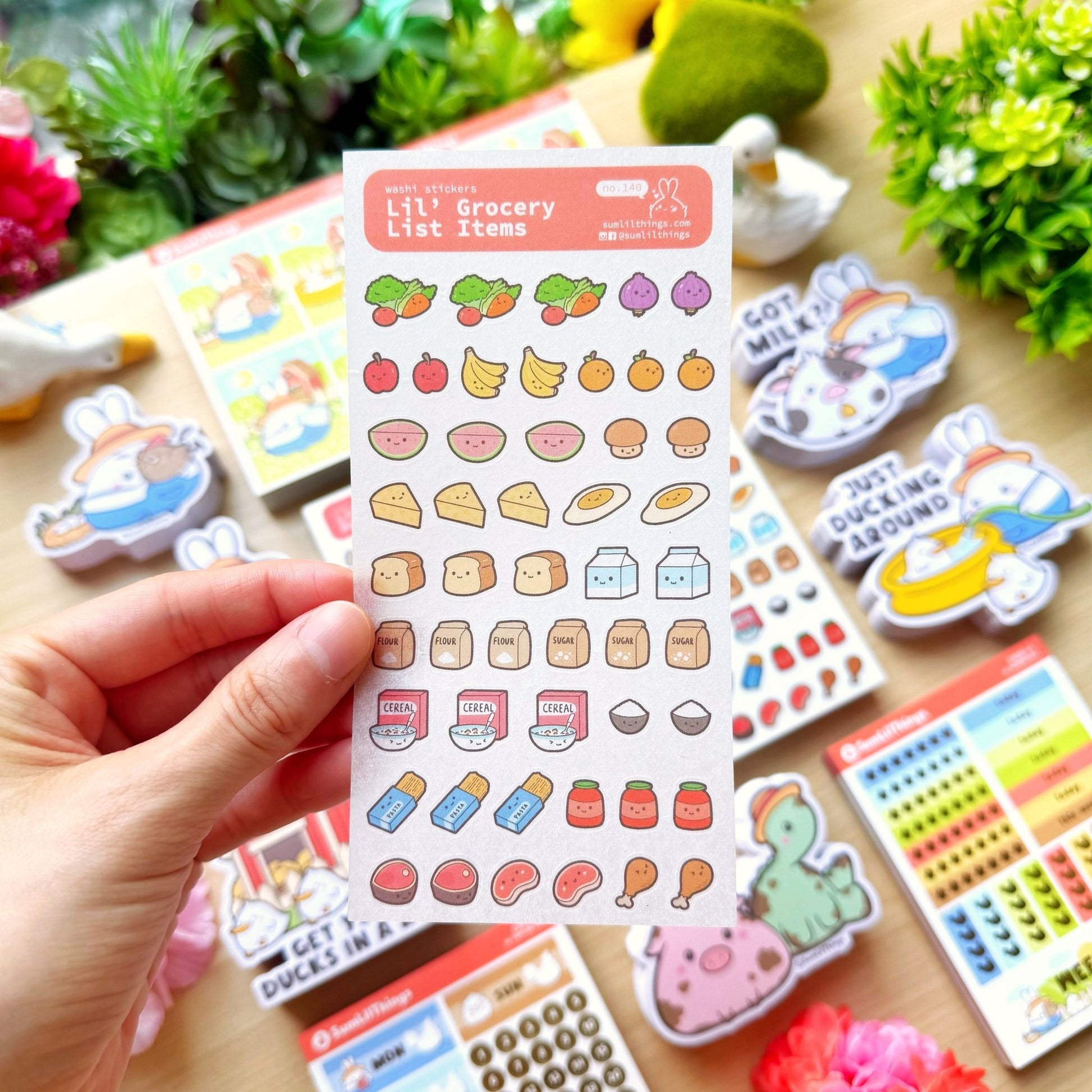 Washi Sticker - Lil' Grocery Items - SumLilThings