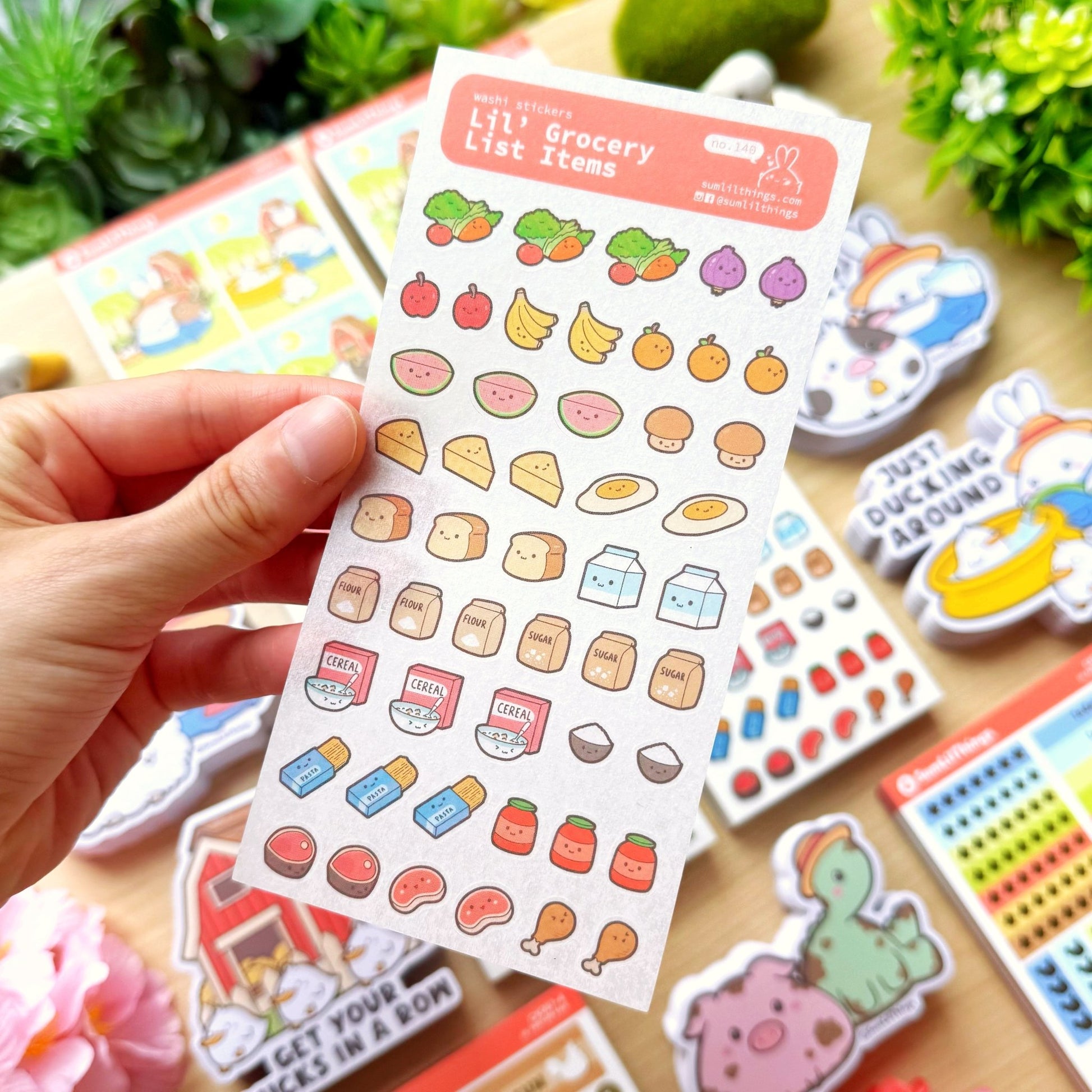 Washi Sticker - Lil' Grocery Items - SumLilThings