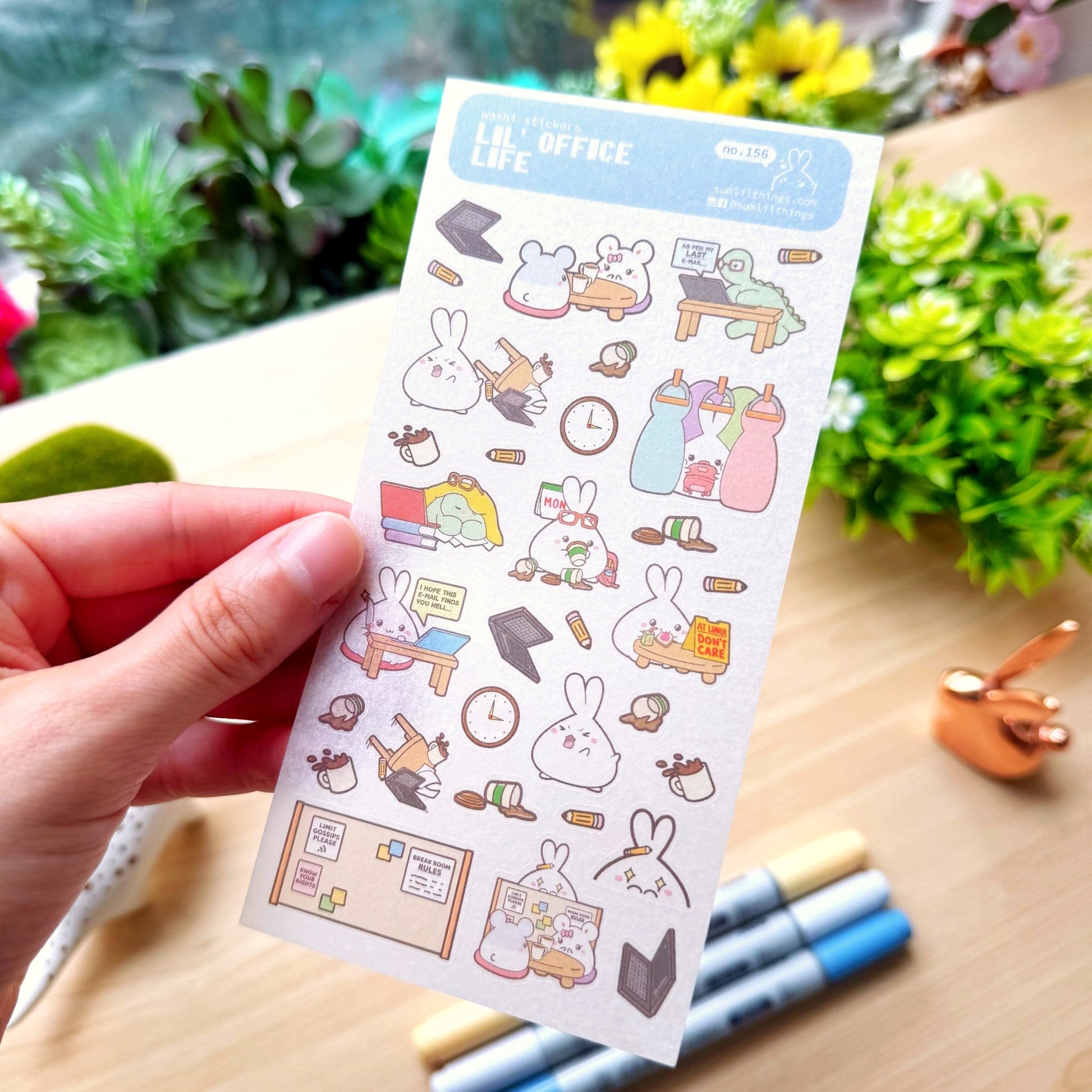 Washi Sticker - Lil' Office Life - SumLilThings