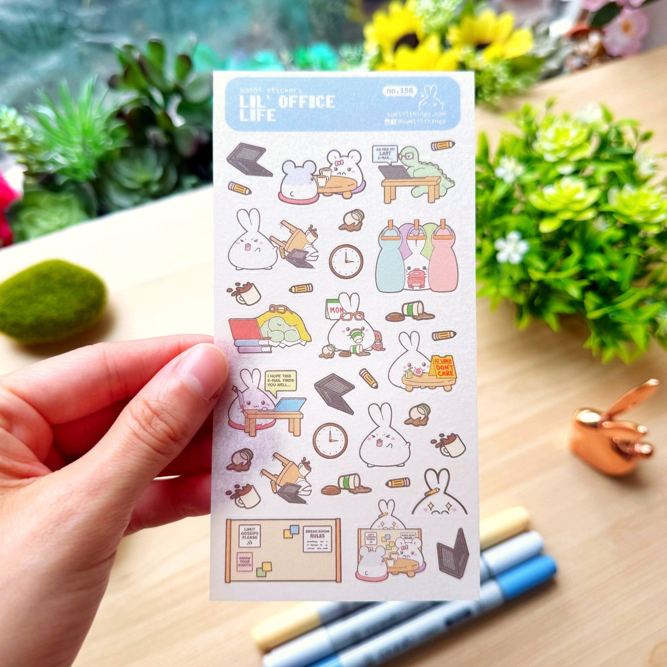 Washi Sticker - Lil' Office Life - SumLilThings