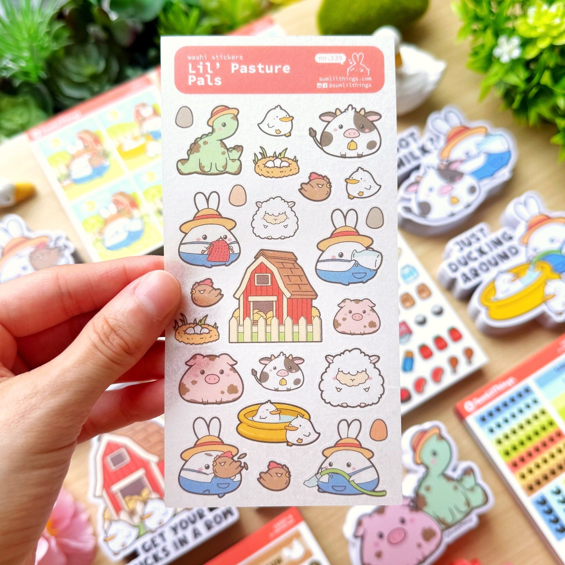 Washi Sticker - Lil' Pasture Pals - SumLilThings