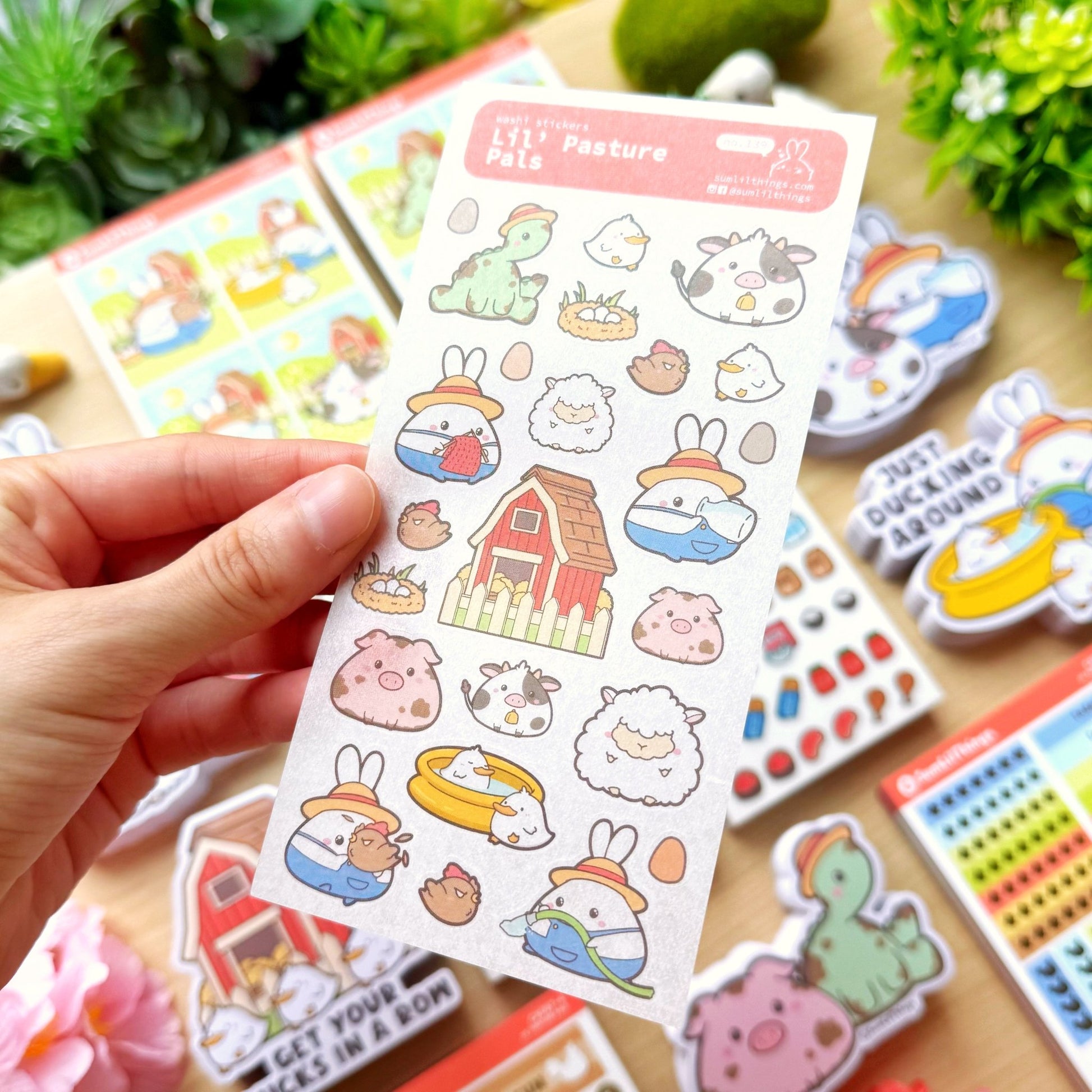 Washi Sticker - Lil' Pasture Pals - SumLilThings