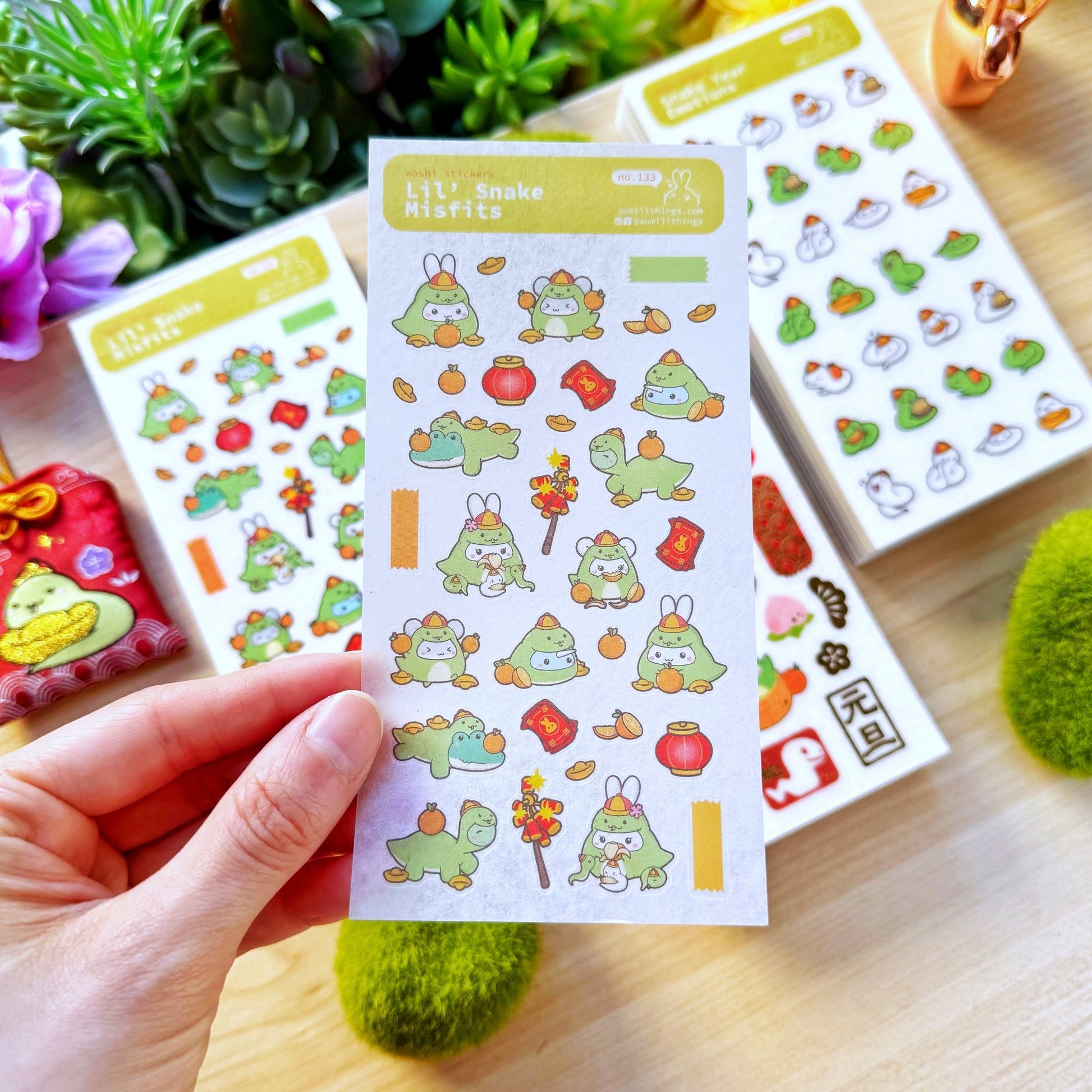 Washi Sticker - Lil' Snake Misfits - SumLilThings