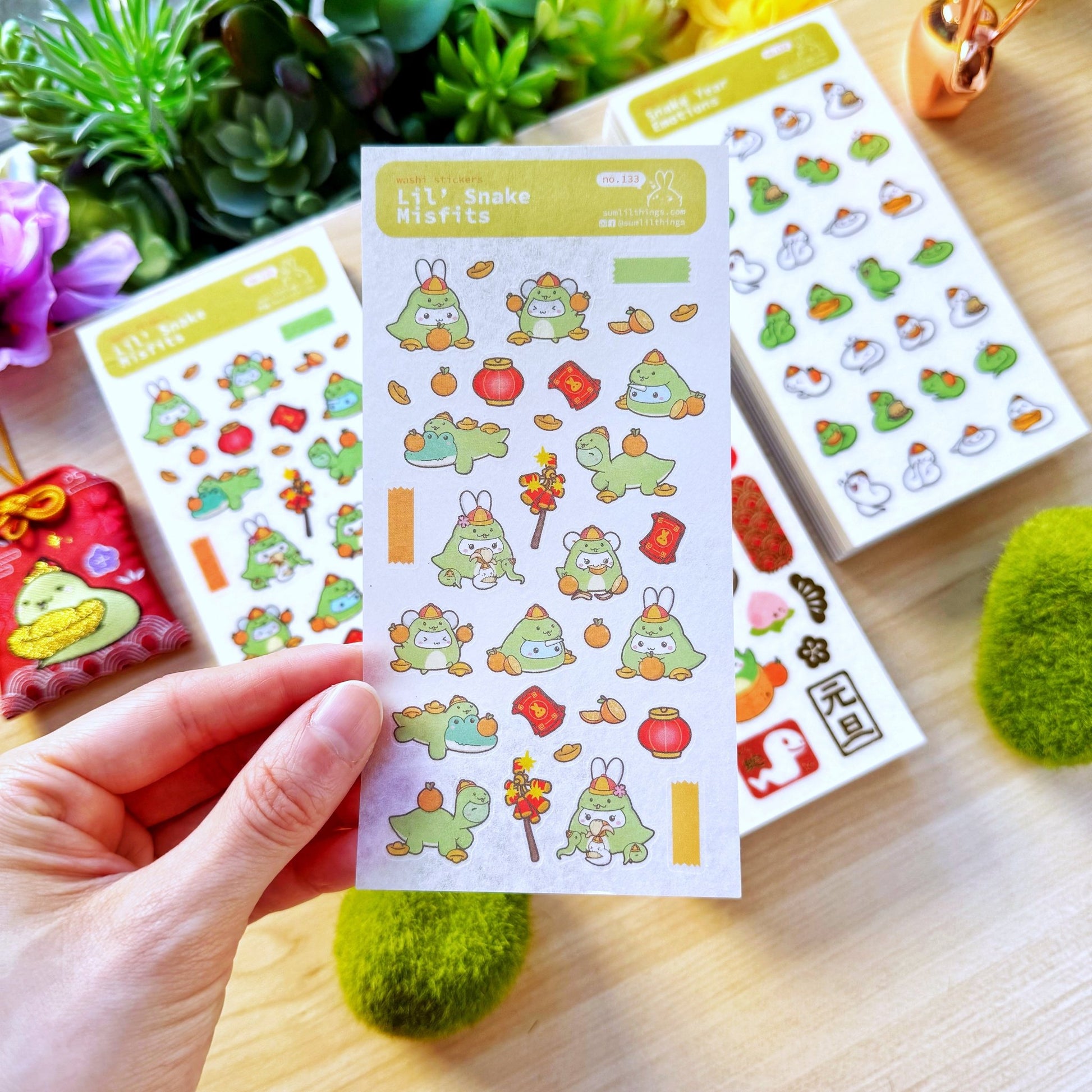 Washi Sticker - Lil' Snake Misfits - SumLilThings