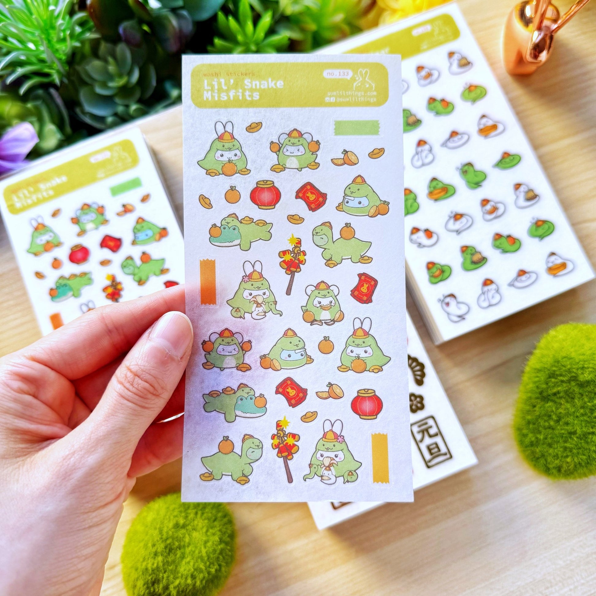 Washi Sticker - Lil' Snake Misfits - SumLilThings