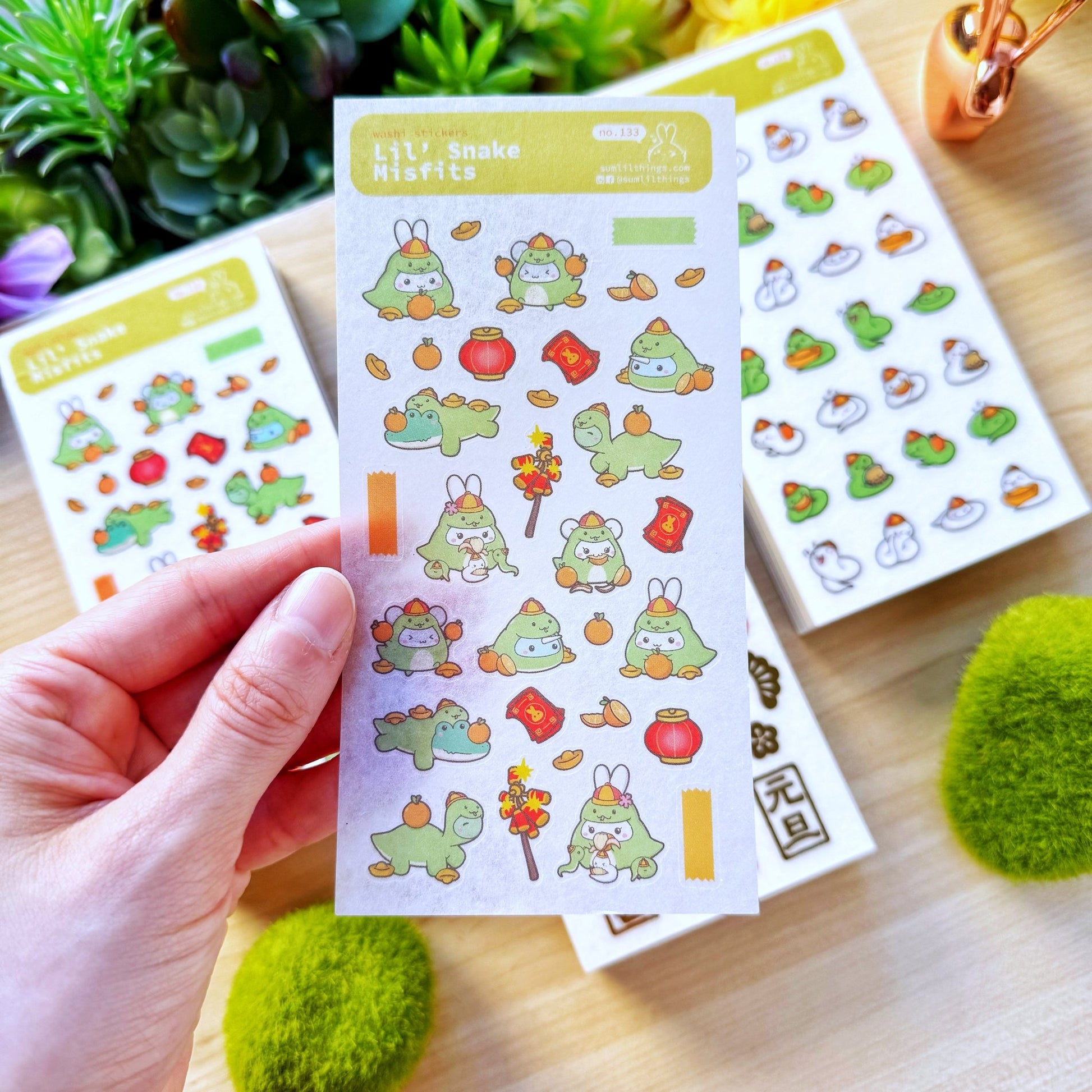 Washi Sticker - Lil' Snake Misfits - SumLilThings