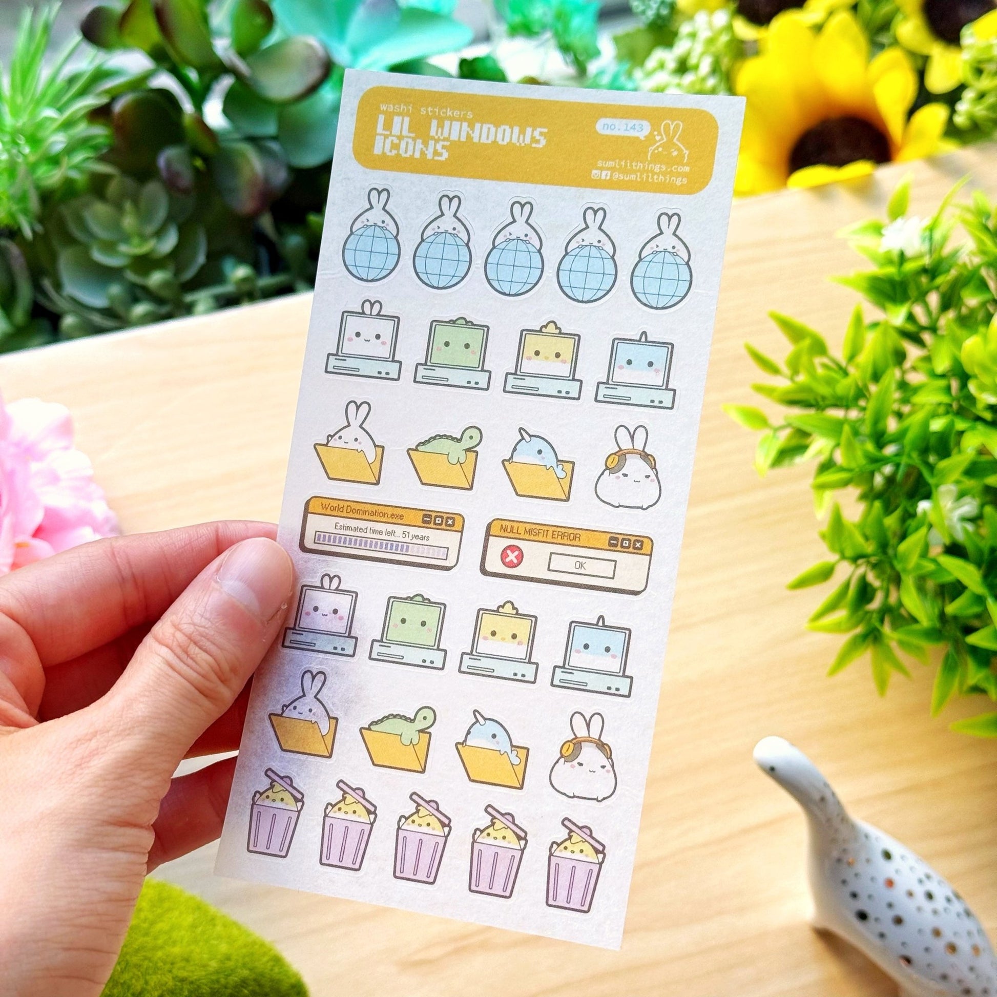 Washi Sticker - Lil’ Windows Icons - SumLilThings
