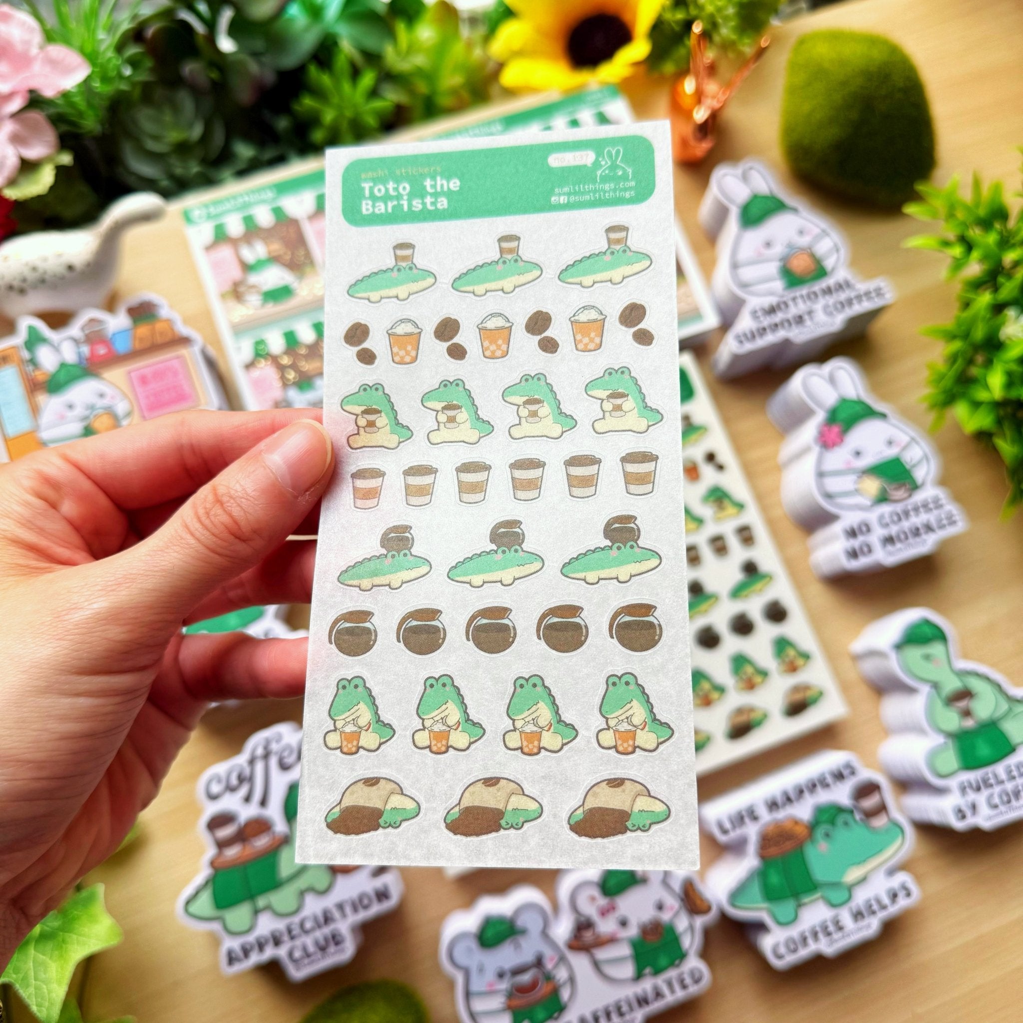 Washi Sticker - Toto the Barista - SumLilThings