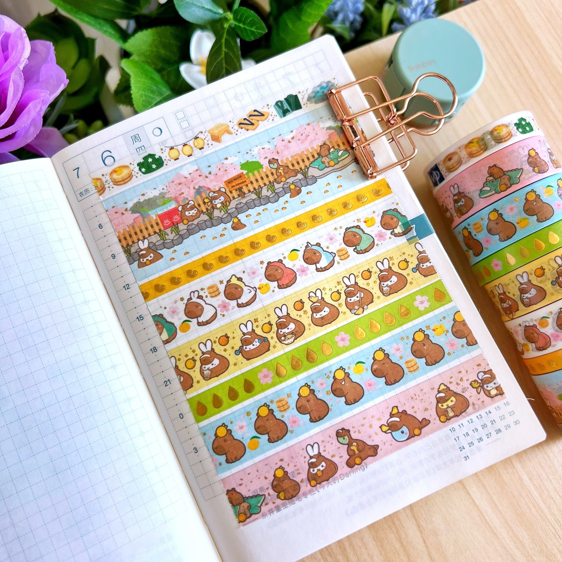 Washi Tape - Be Capy and Chill Collection - SumLilThings