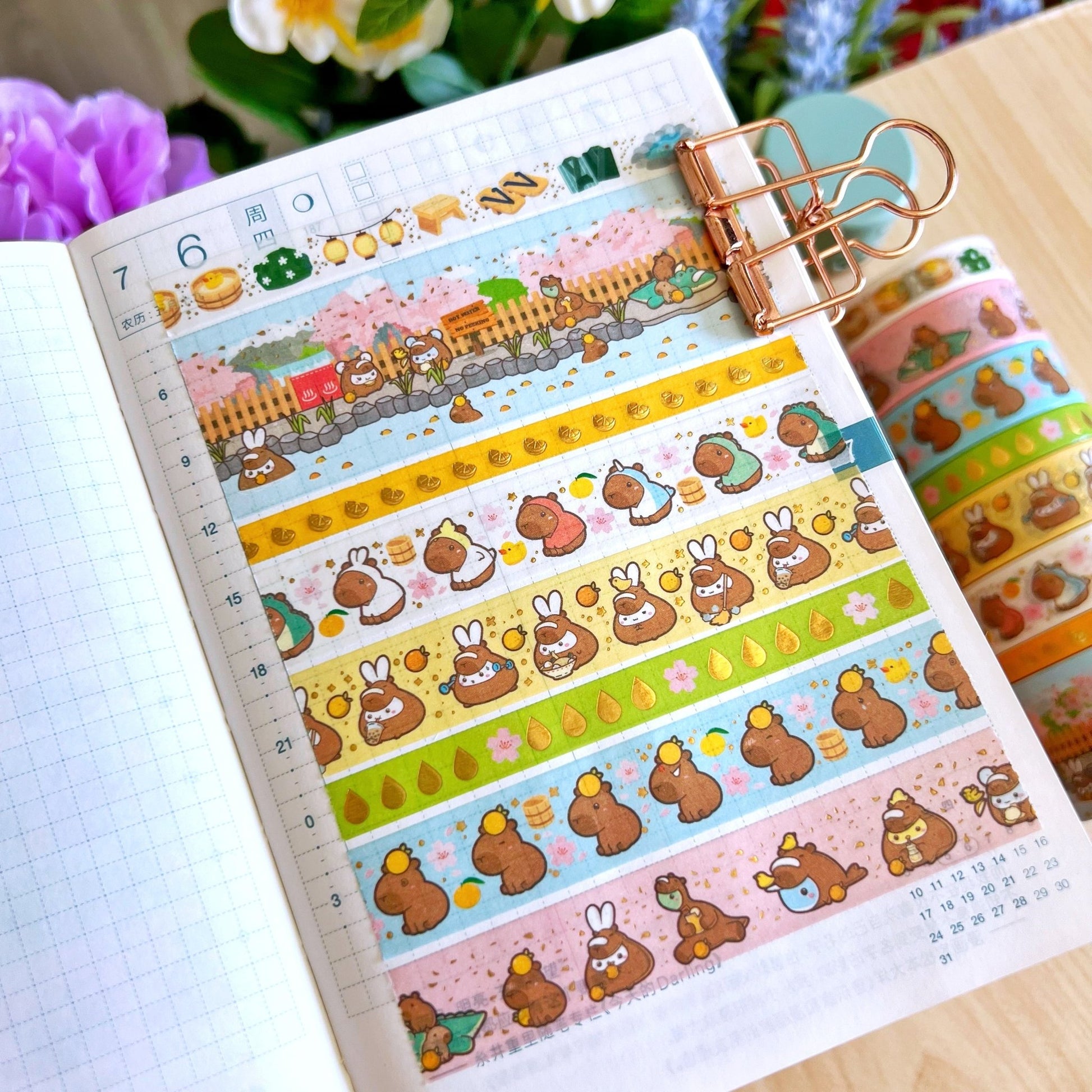 Washi Tape - Be Capy and Chill Collection - SumLilThings