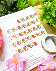 Washi Tape - Capybara Misfit Onesies v2.0 (15mm) - Gold Foil - SumLilThings