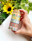 Washi Tape - Cozy Breakfast & Onesies - Holo Gold Foil - Set of 6 - SumLilThings