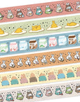 Washi Tape - Cozy Breakfast & Onesies - Holo Gold Foil - Set of 6 - SumLilThings