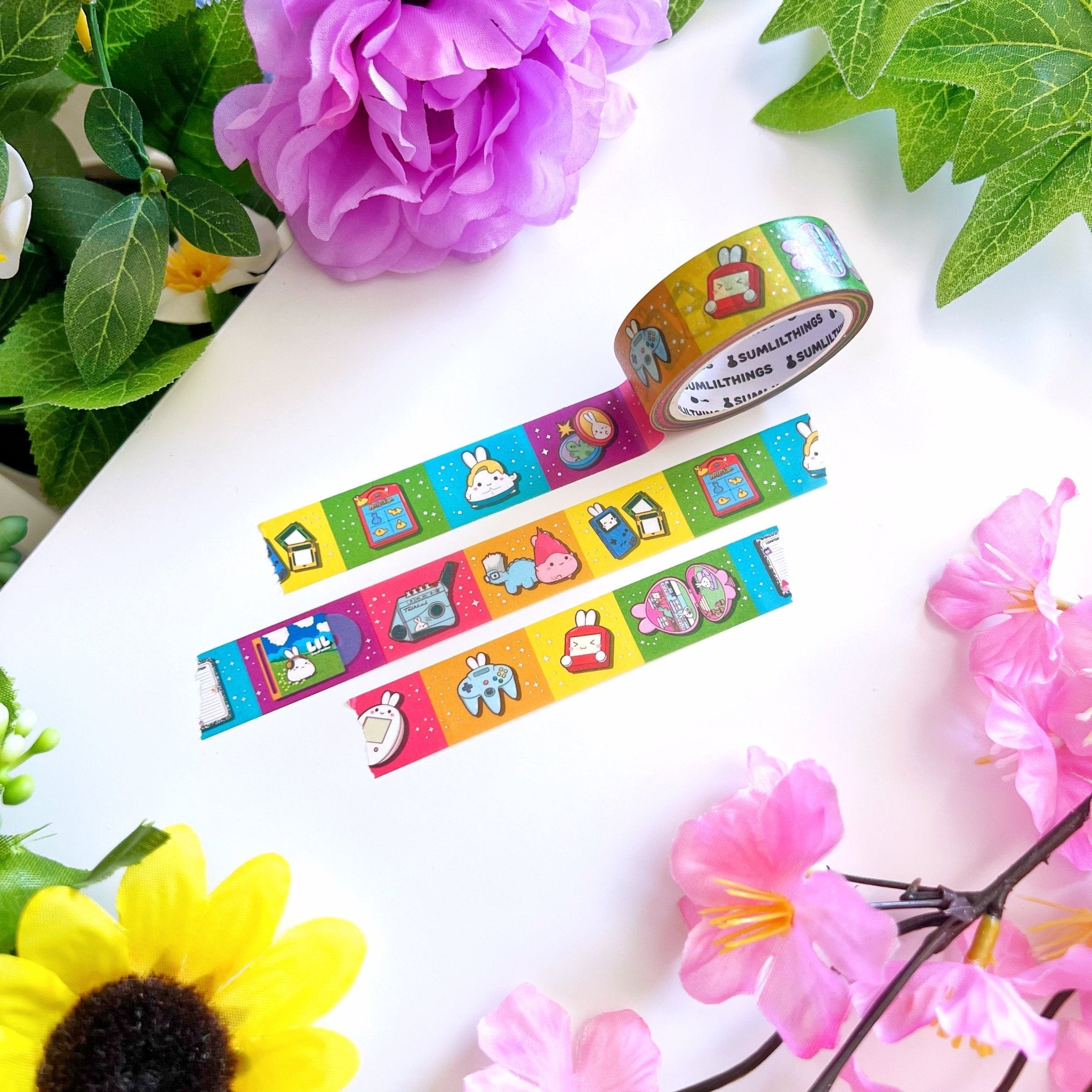 Washi Tape - Lil’ 90s Items - Holo Foil - 15mm - SumLilThings