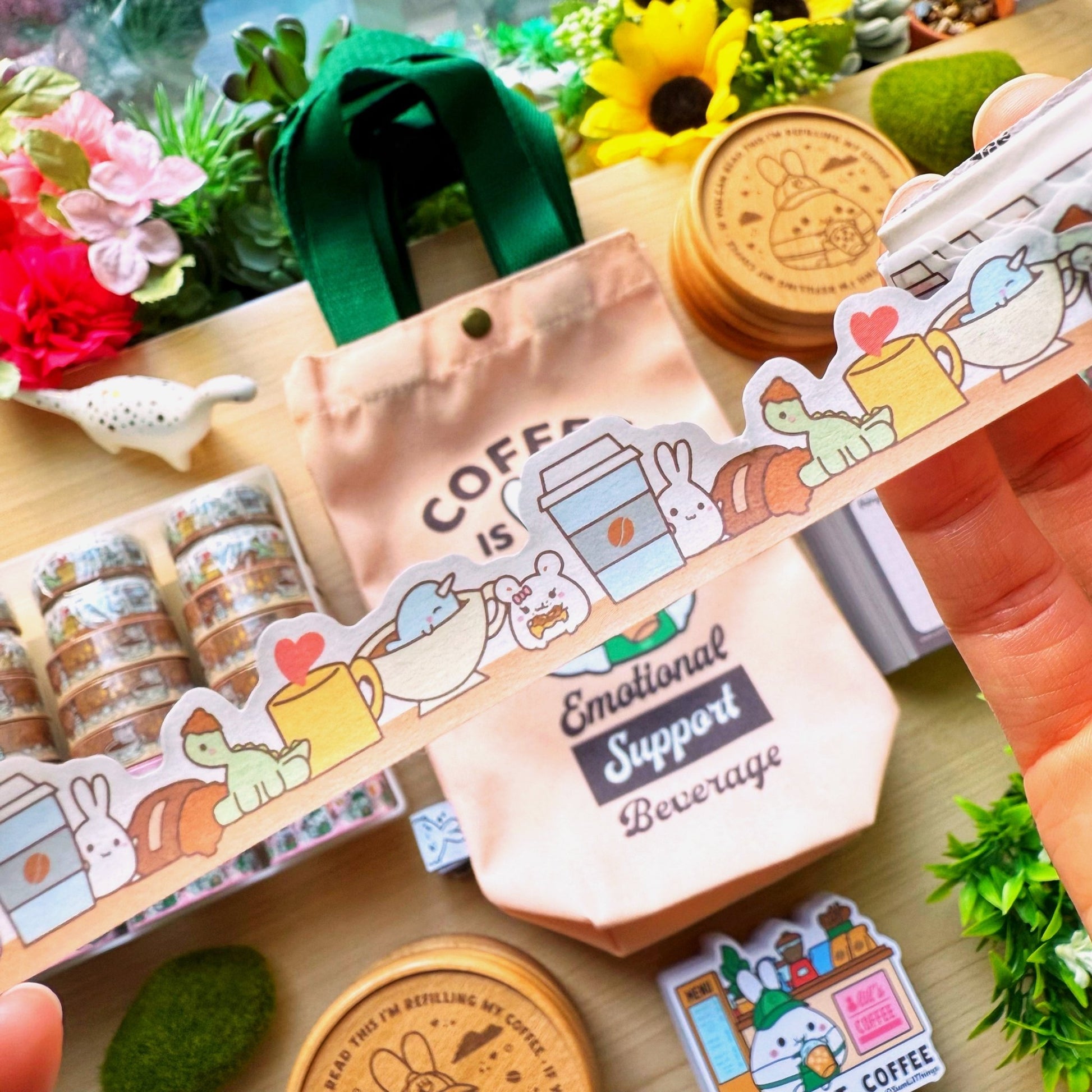 Washi Tape - Lil' Coffee Misfits - Diecut - SumLilThings